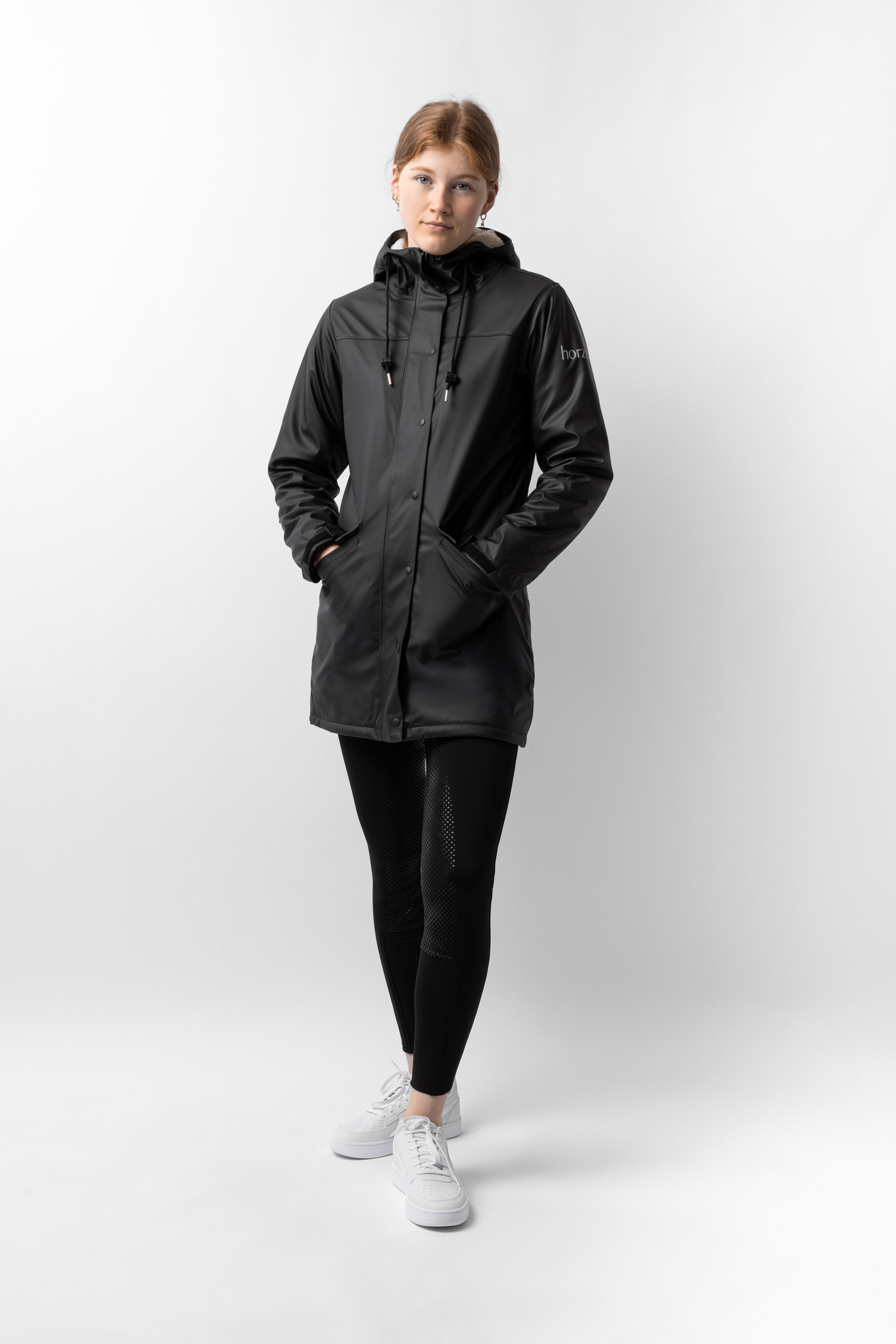 Damska kurtka przeciwdeszczowa z polarem Horze Billie