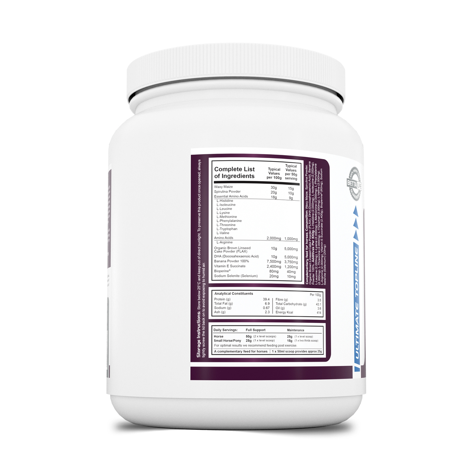 PharmaPlast Ultimate Topline Suplement dla koni, 750g