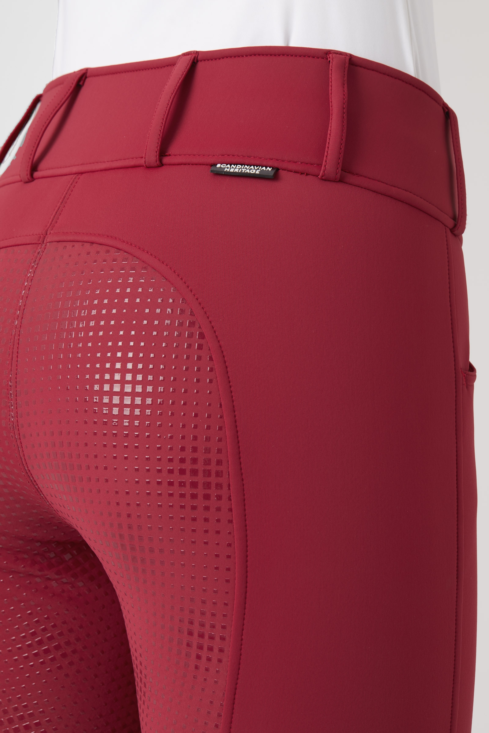 Bryczesy damskie z pełnym lejem silikonowym Horze Grand Prix Thermo Softshell FS