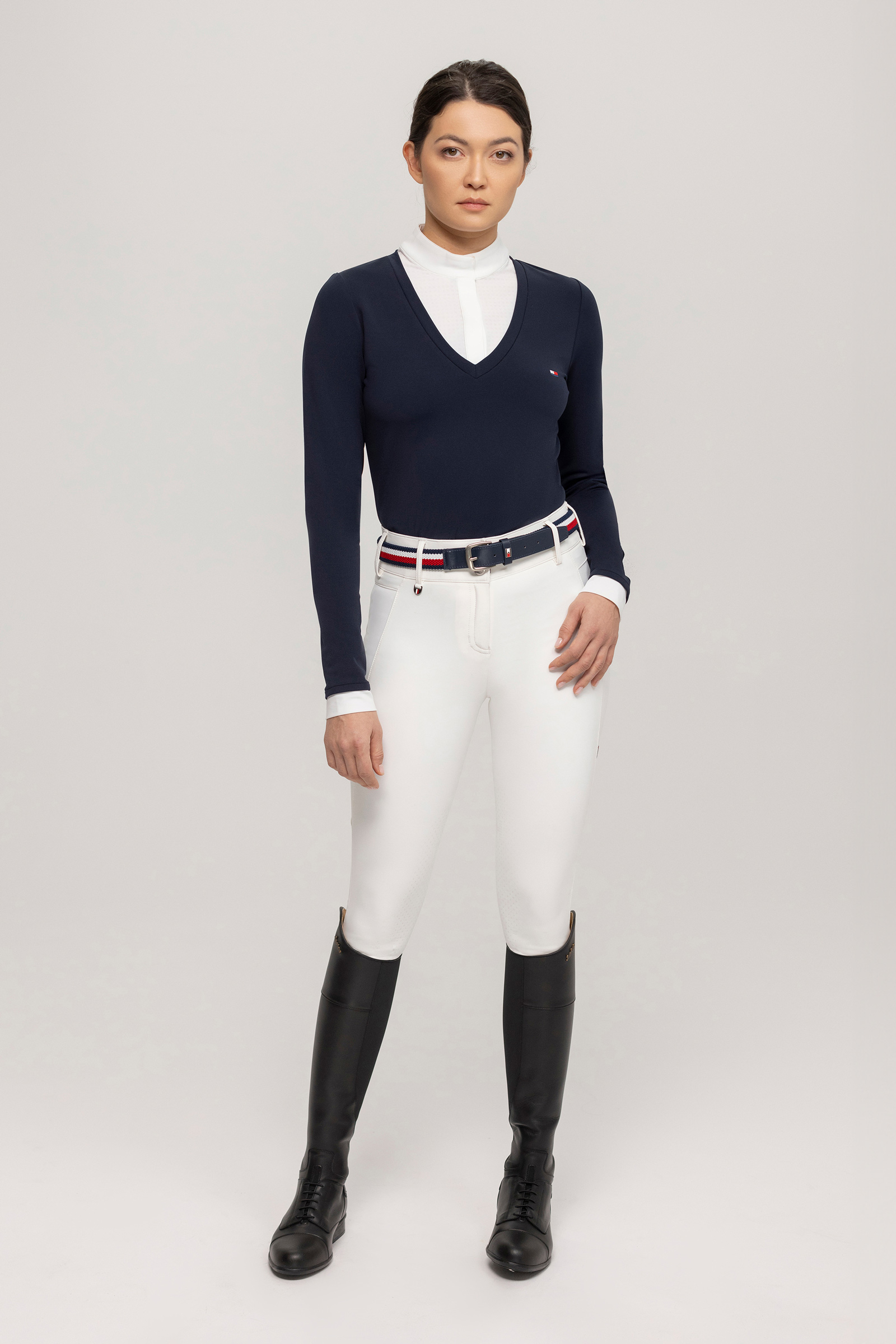 Tommy Hilfiger Equestrian Montana damska koszula konkursowa 2-w-1