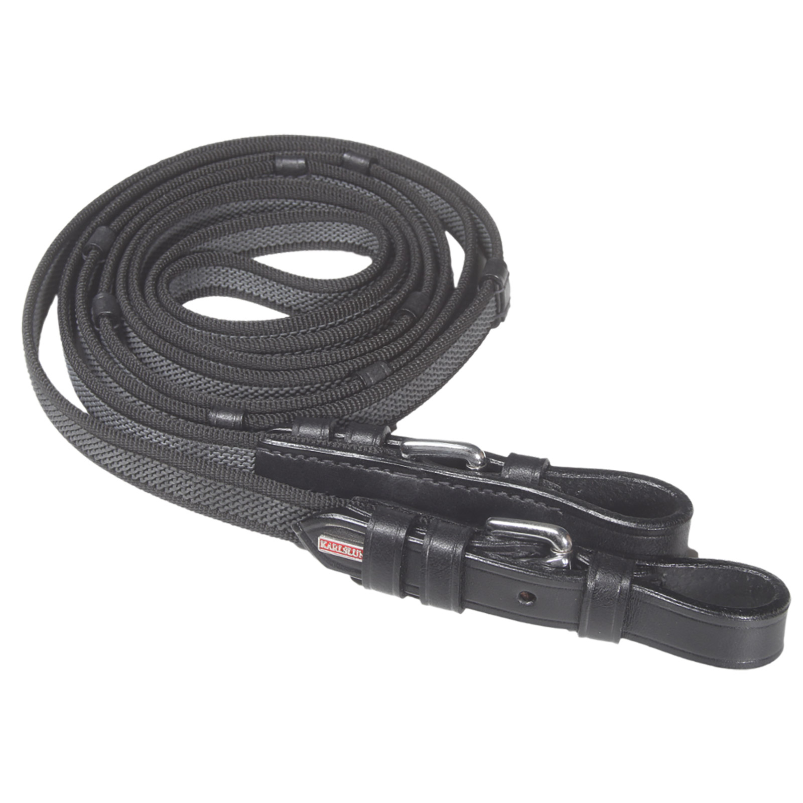 Wodze Karlslund Super grip ze stoperami i klamrami