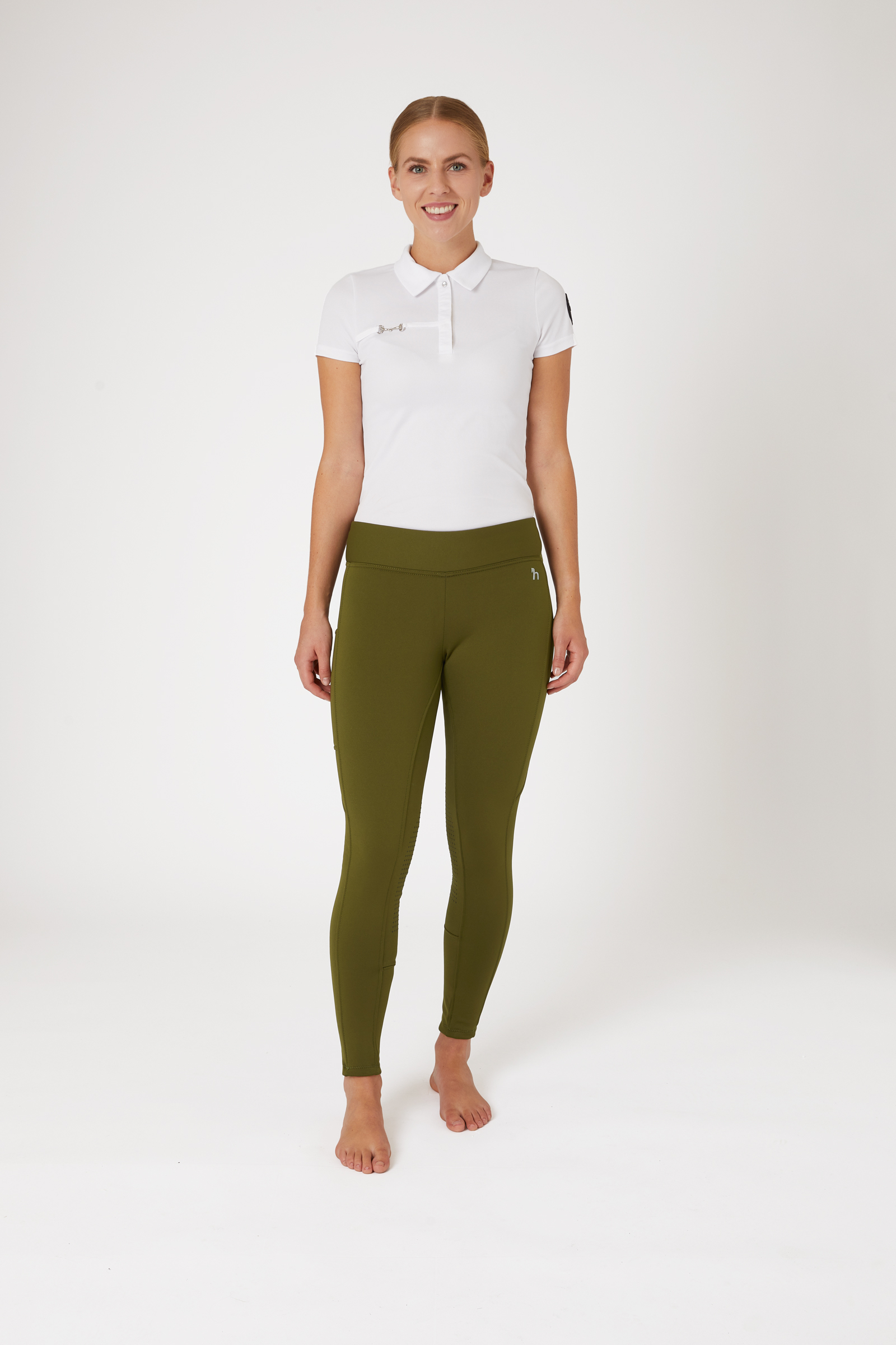 Horze Active Zimowe legginsy damskie z lejem kolanowym i kieszenią