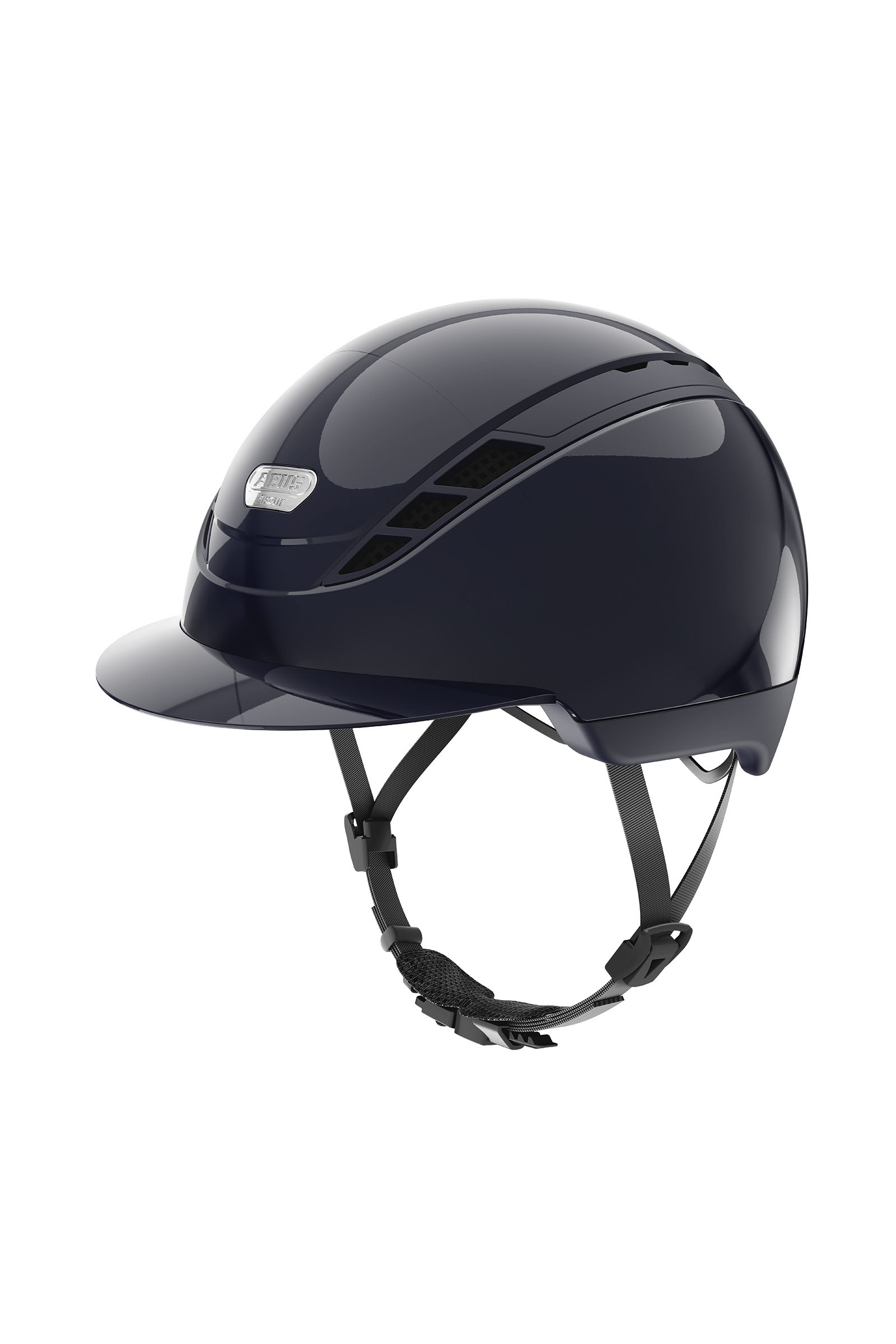 Dark Blue/ Shiny Abus Pikeur AirDuo Kask jeździecki