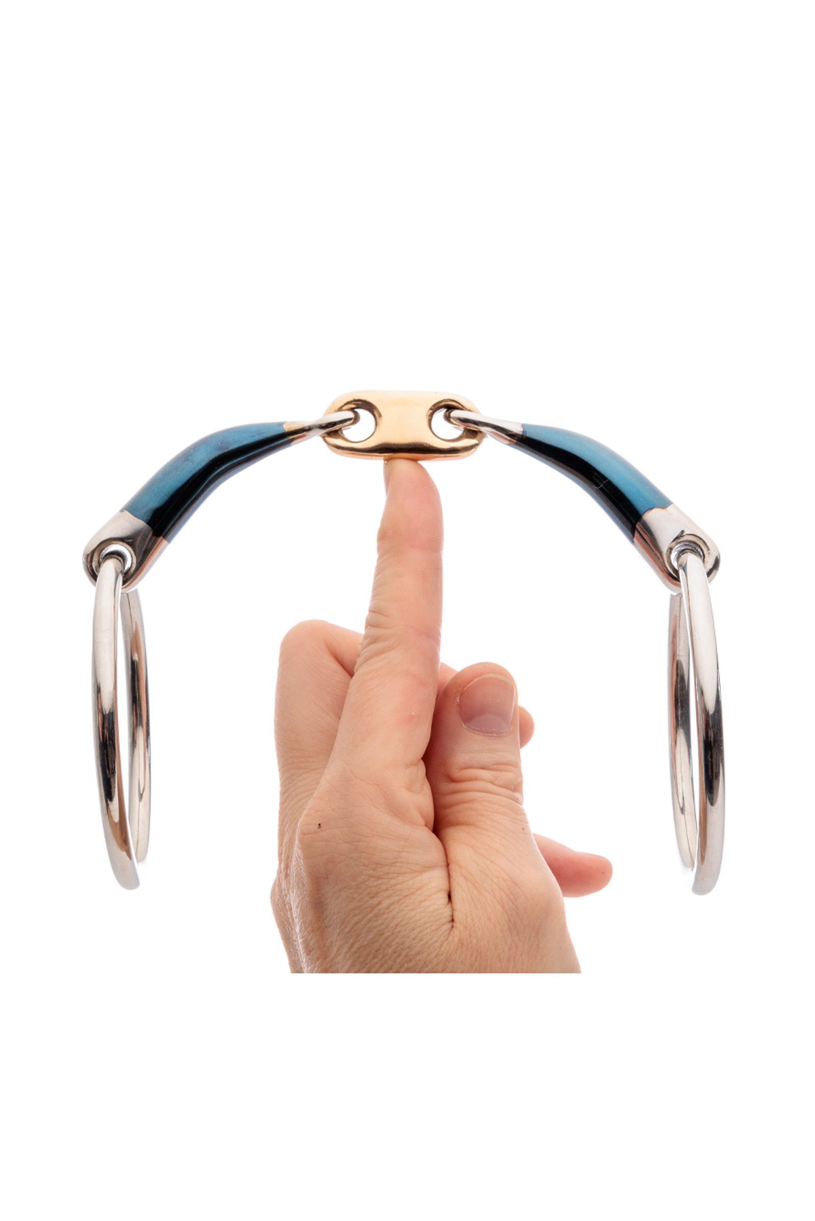 Kavalkade Ergonomiczne wędzidło z podw&oacute;jnym stawem, Lock Up, 14 mm