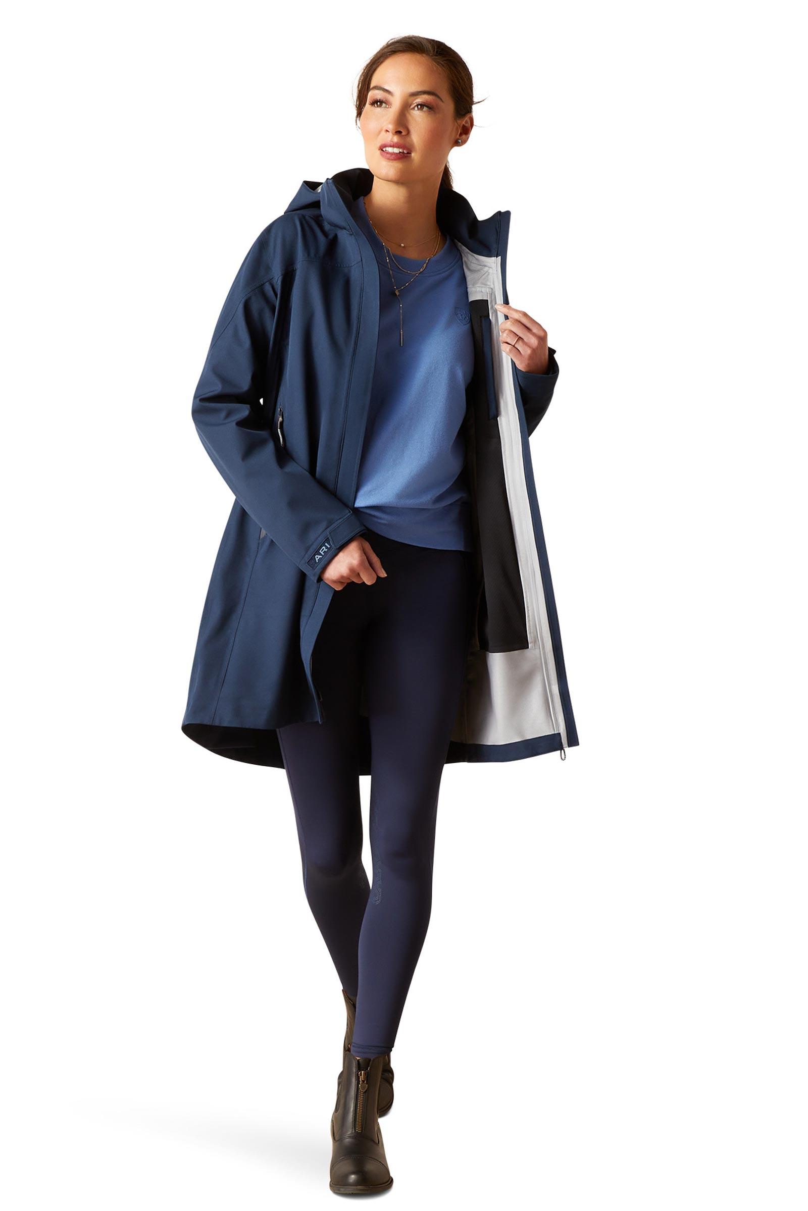 Ariat Coastal H2O Damska długa wodoodporna parka