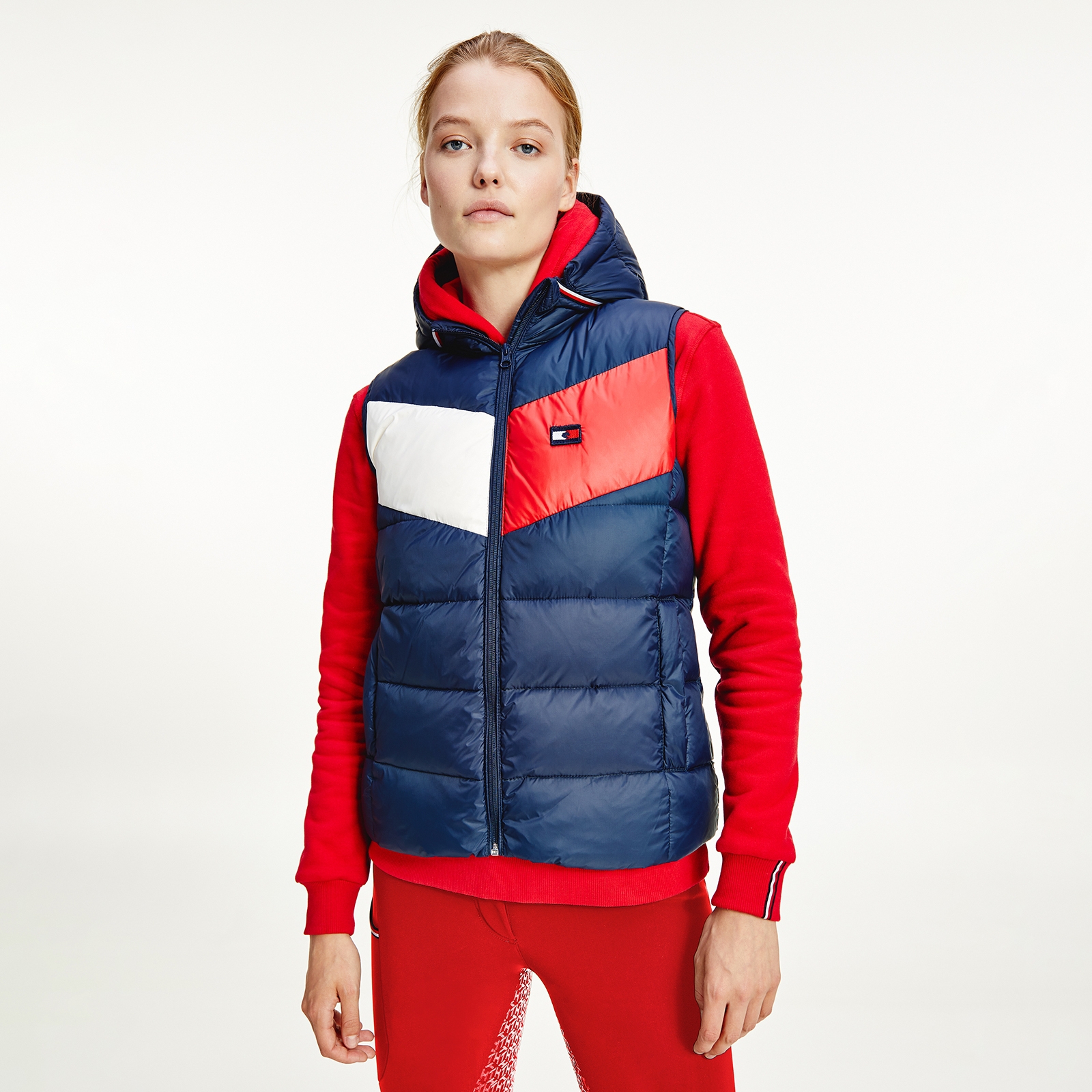 Kamizelka damska Tommy Hilfiger Equestrian z puchowym wypełnieniem