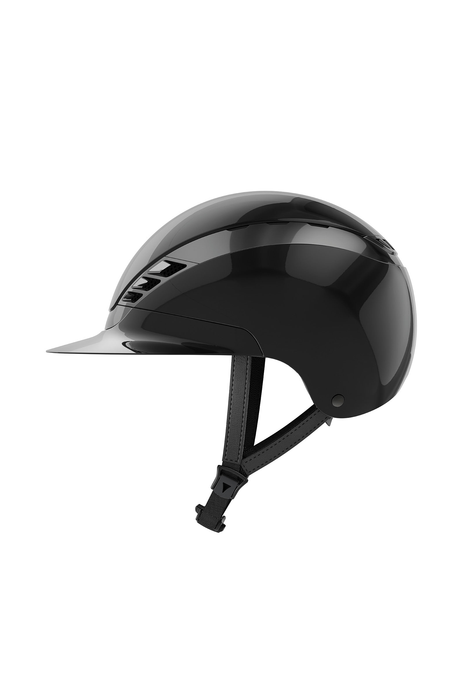 Abus Pikeur AirLuxe Chrome Kask jeździecki z długim daszkiem