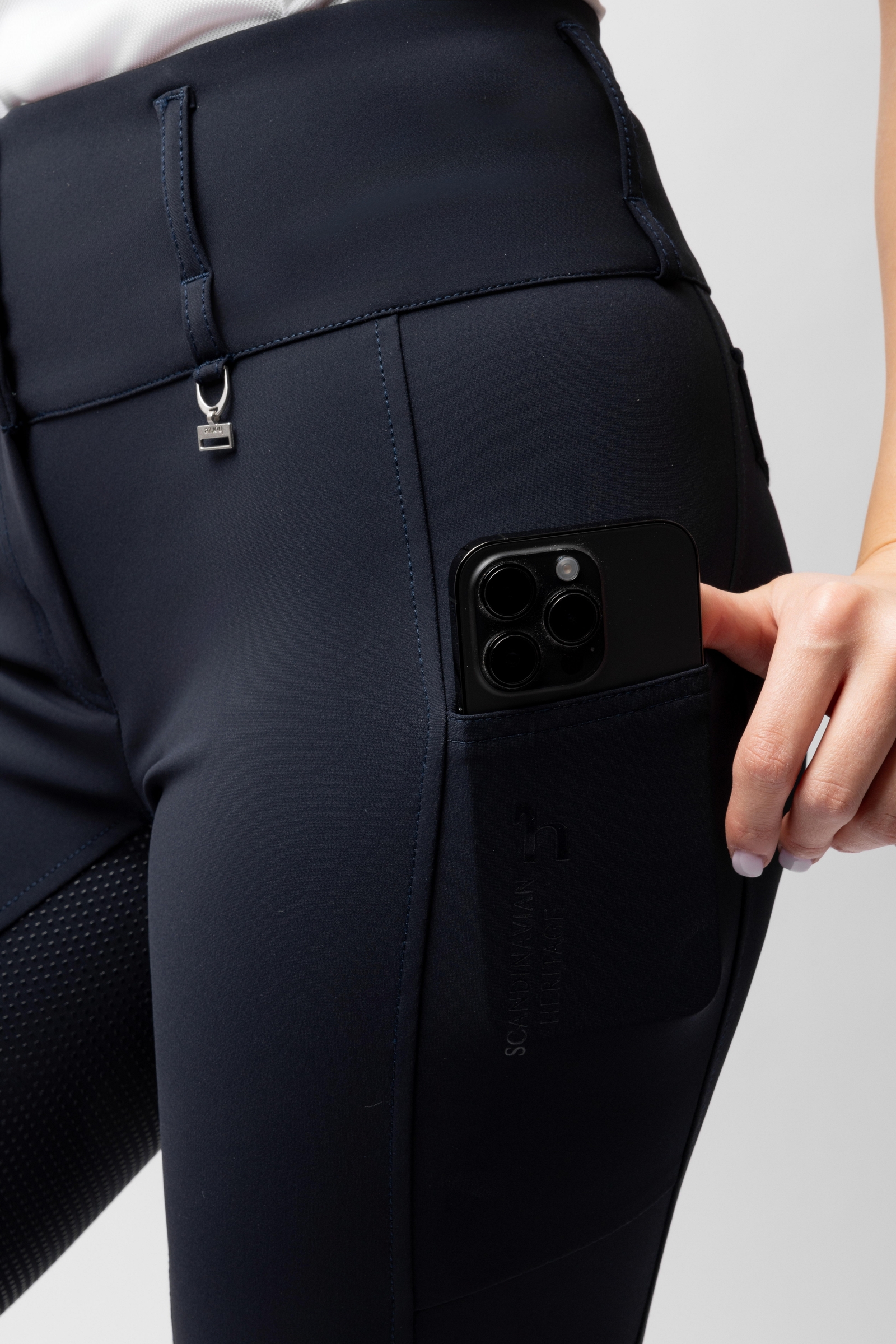 Horze Leonie damskie bryczesy z pełnym silikonowym lejem UPF 40+