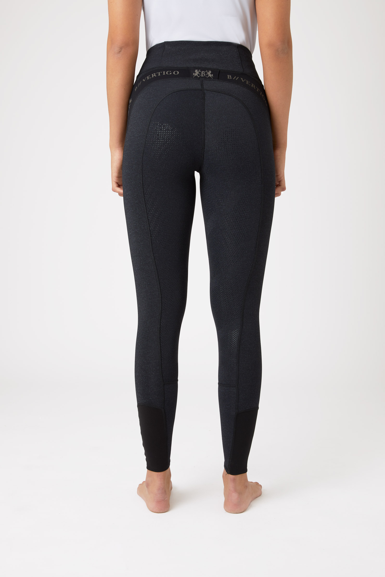 B Vertigo Jenny legginsy jeździeckie damskie z pełnym silikonowym lejem UPF 40+