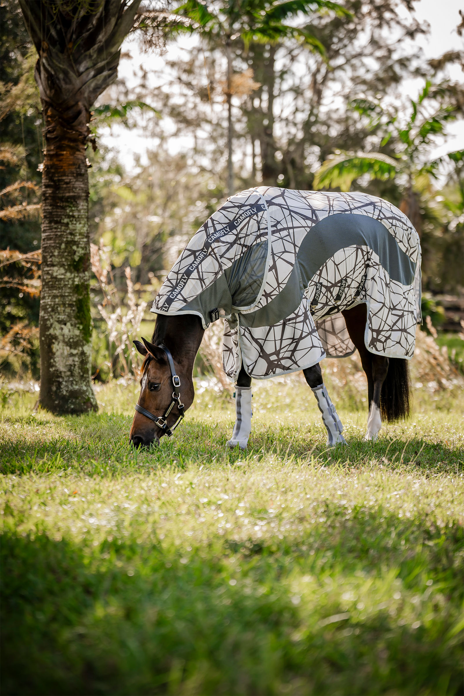 Horseware Amigo CamoFly derka przeciw owadom z odpinaną szyją