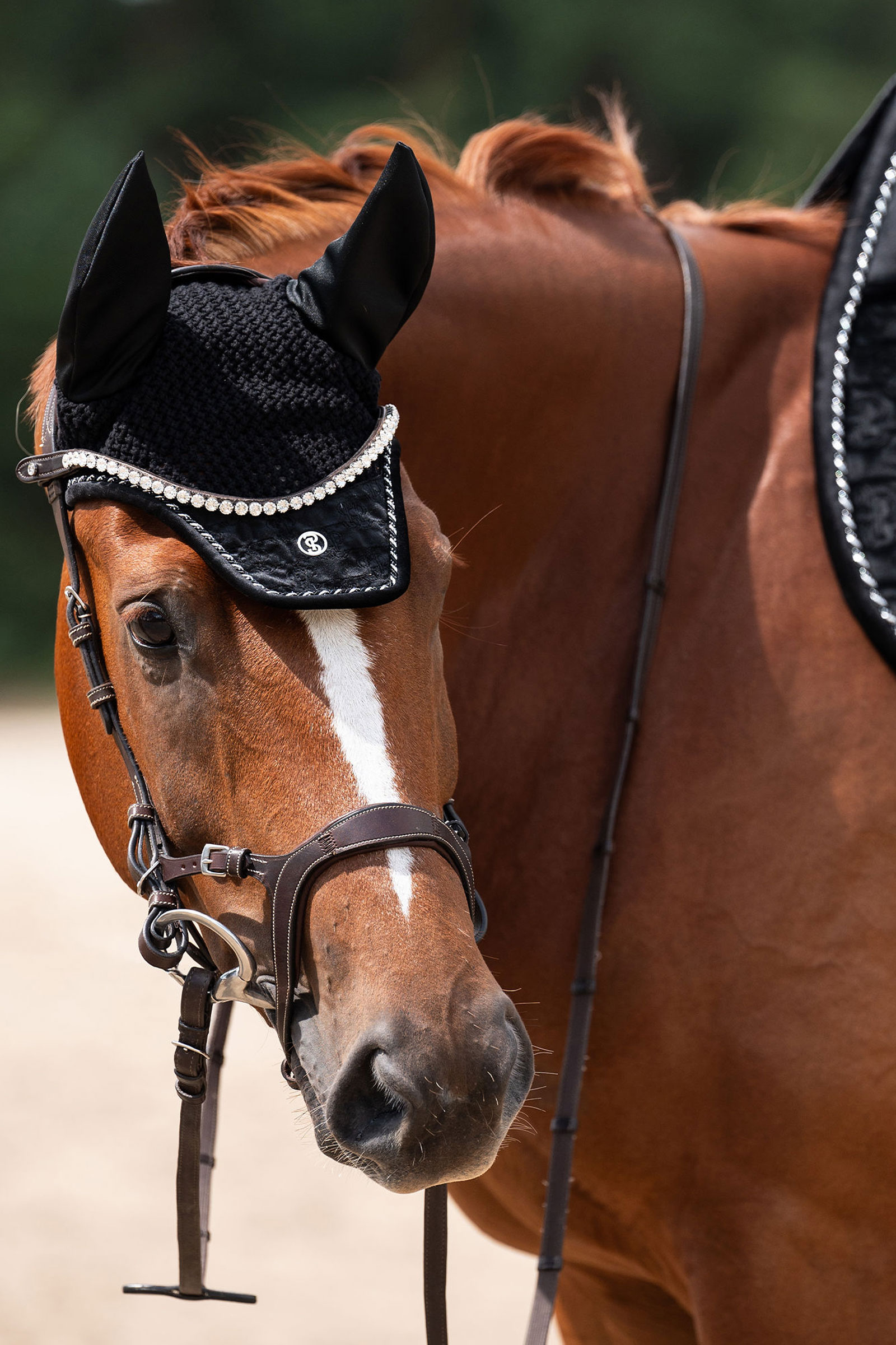 PS of Sweden nauszniki przeciw owadom Velvet Monogram