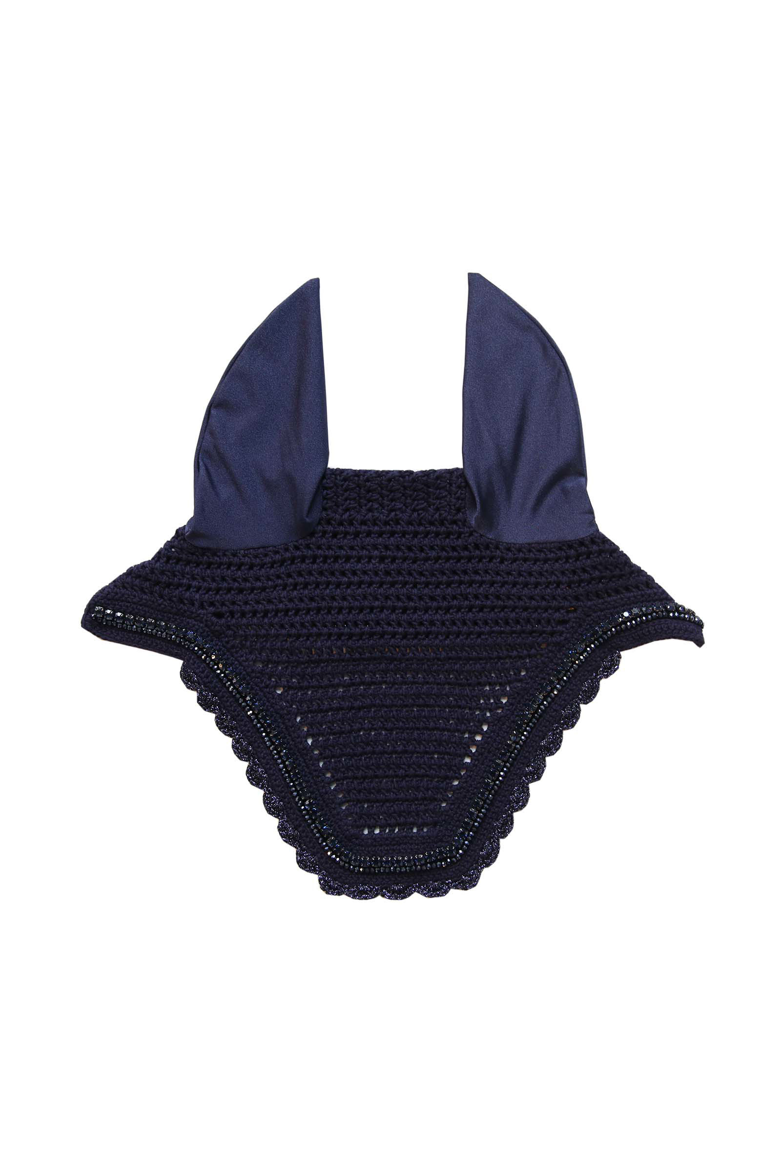 DB/AB Nauszniki wyciszające, z cyrkoniami i perełkami Kentucky Horsewear Fly Veil Stone & Pearl Soundless