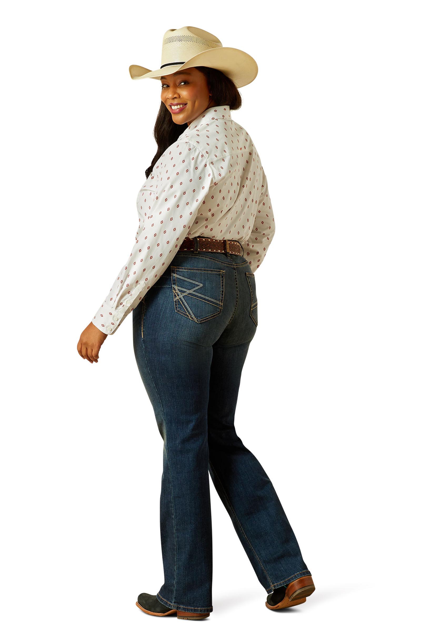 Ariat Sonia Mid Rise damskie bootcut jeansy