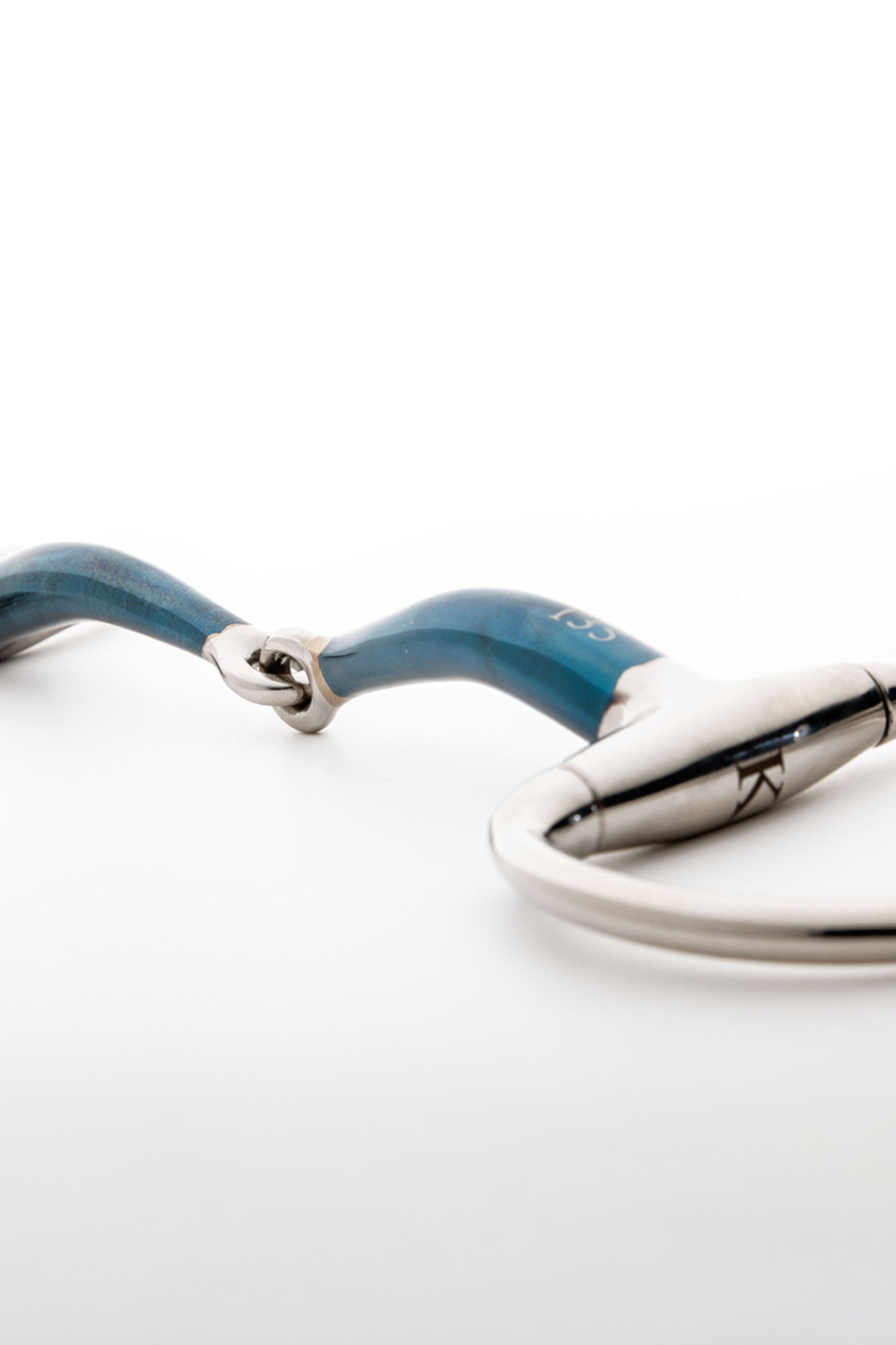 Kavalkade Ergonomiczne Eggbutt wędzidło, pojedynczy staw, 14 mm