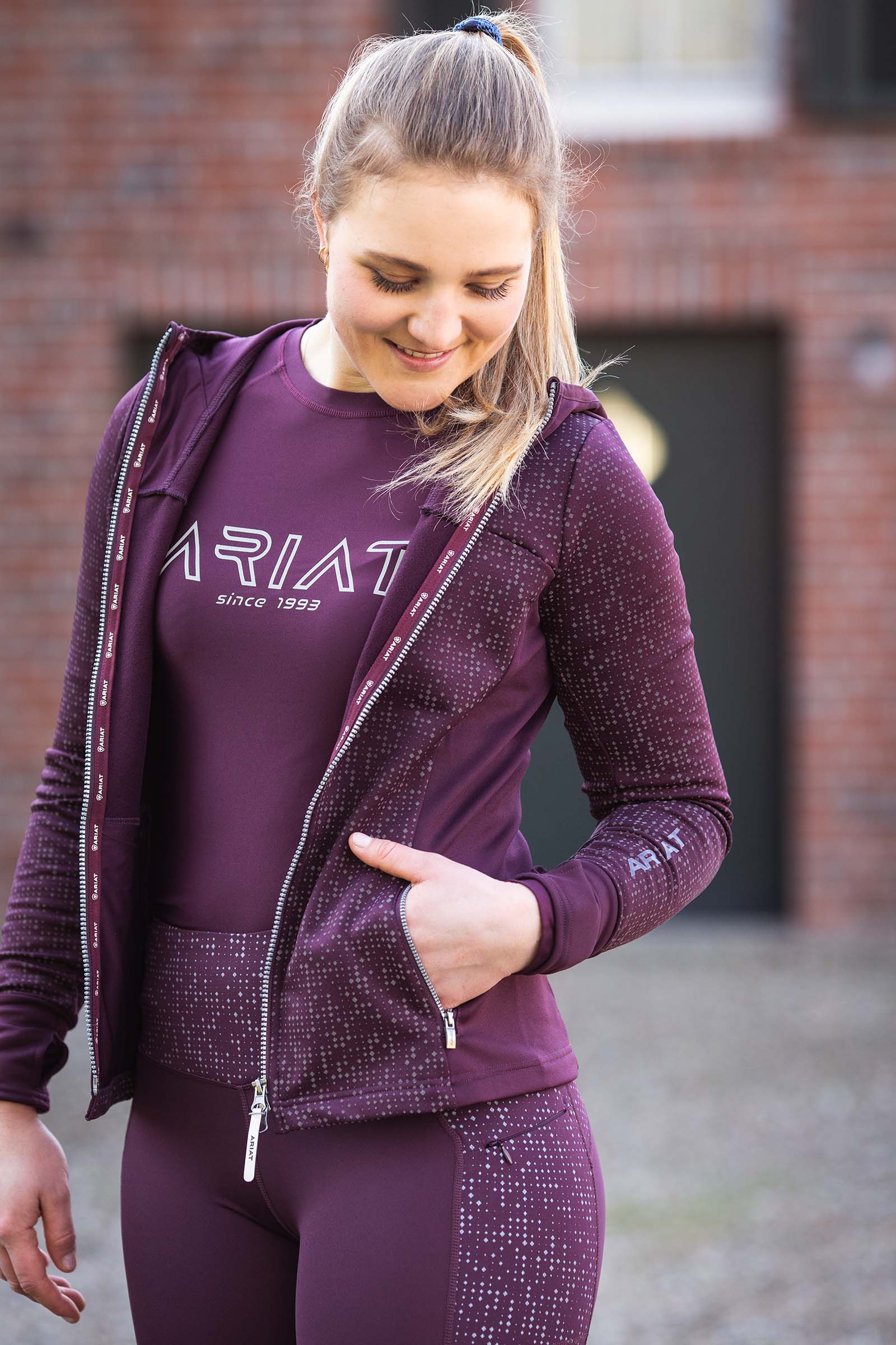 Ariat Eos Lumina Damskie legginsy jeździeckie z pełnym lejem