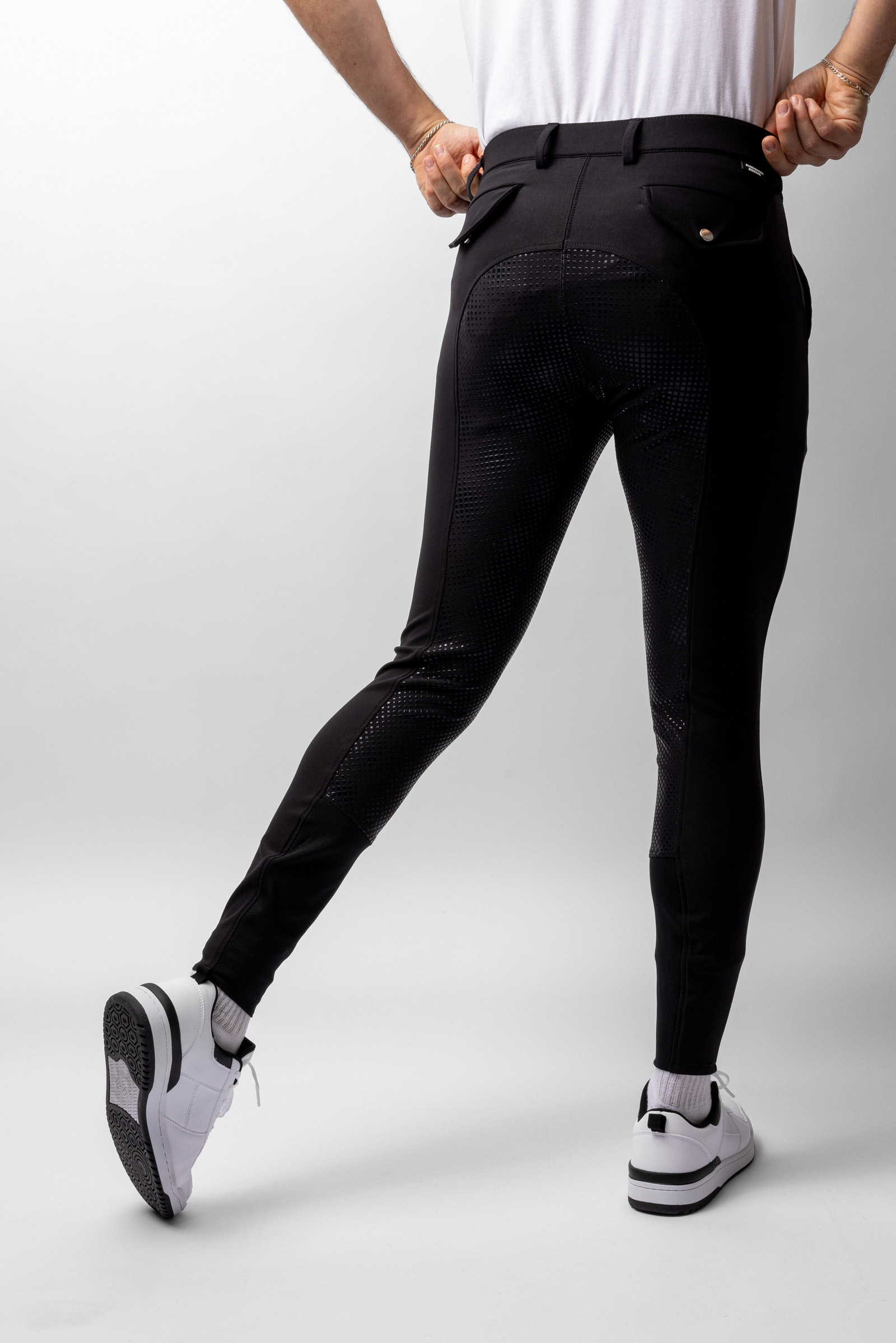 Horze Grand Prix męskie bryczesy z silikonowym pełnym lejem