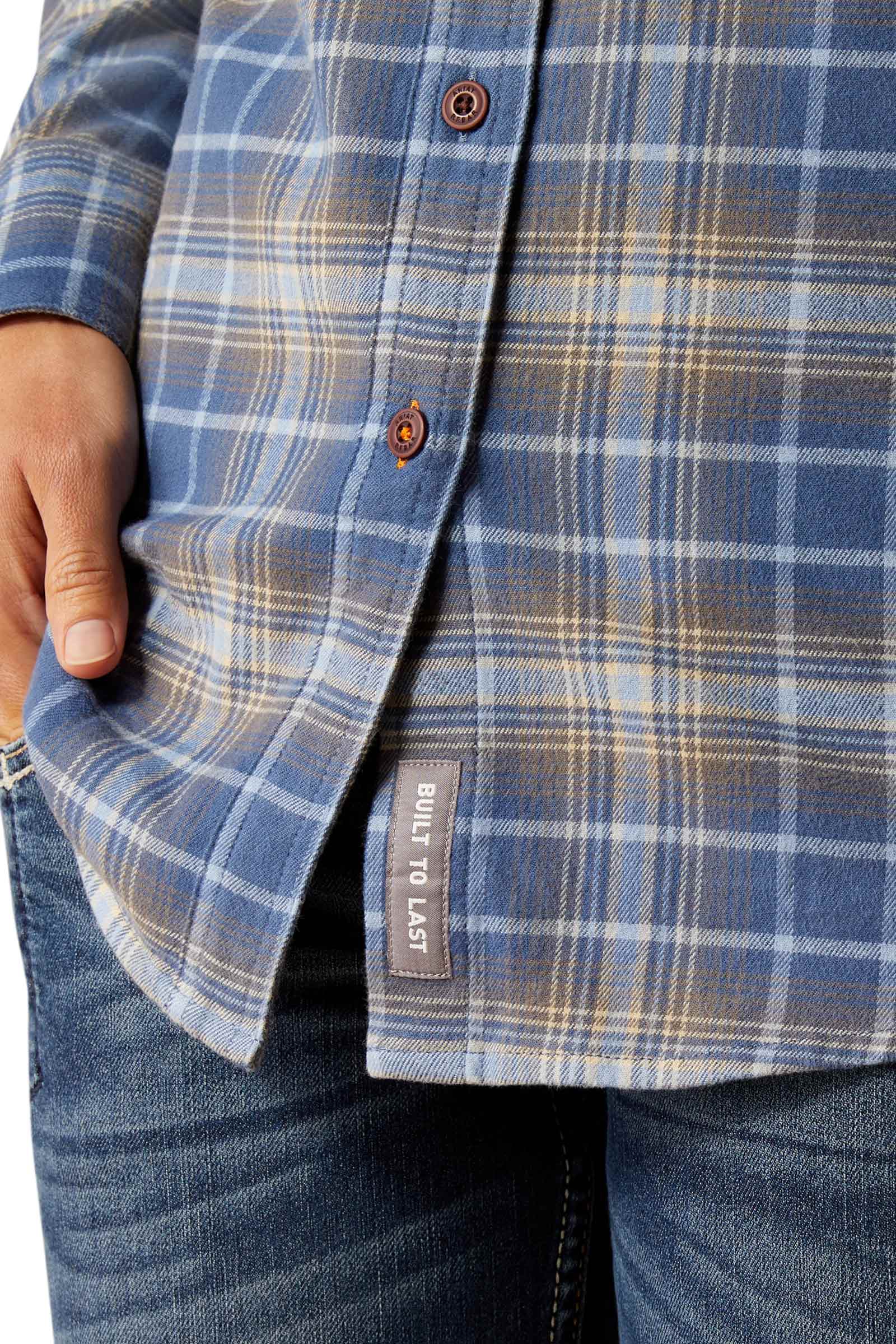 Ariat Rebar DuraStretch Damska robocza koszula flanelowa z długim rękawem