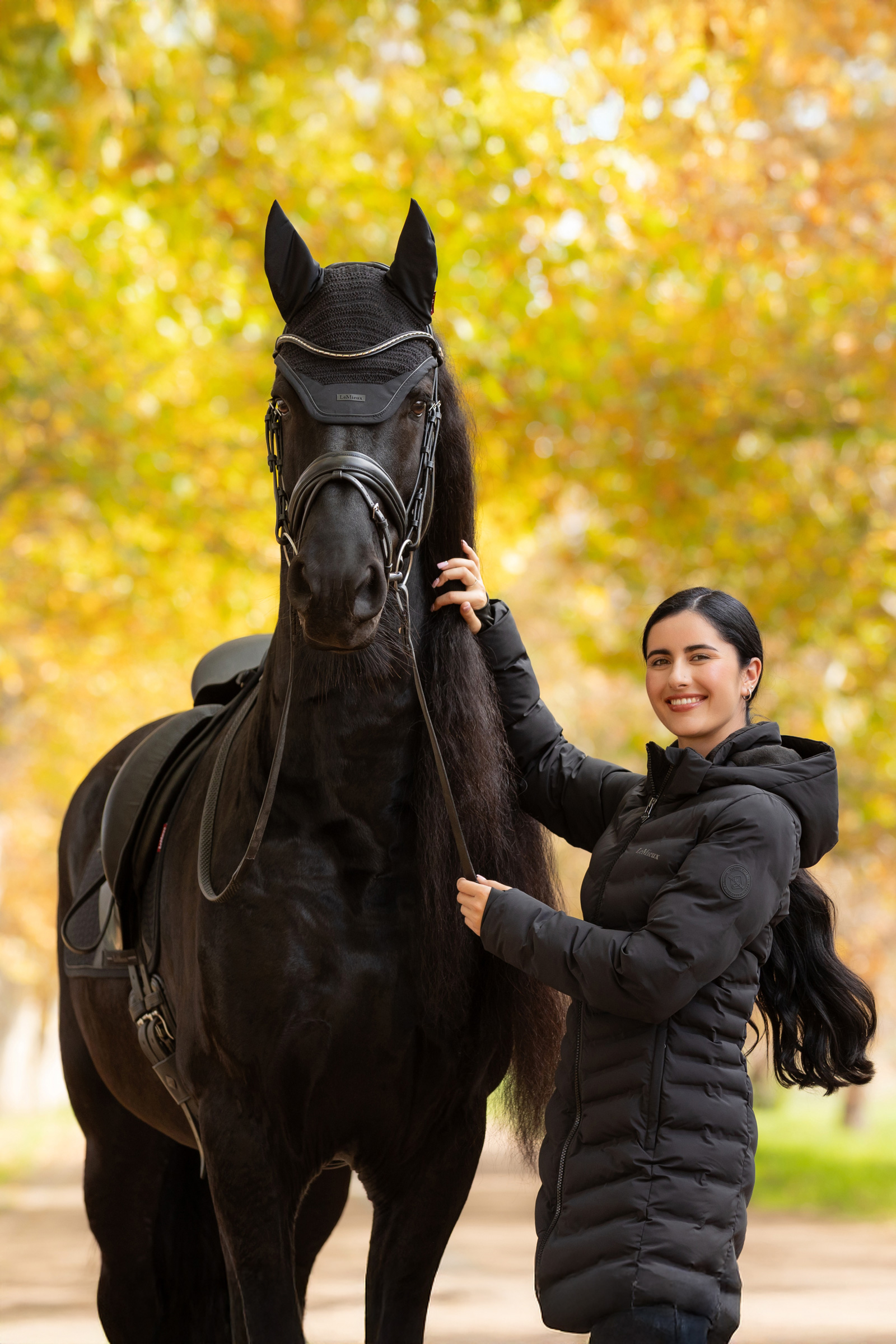 LeMieux Hayley damski długi pikowany płaszcz z wodoodporną powłoką
