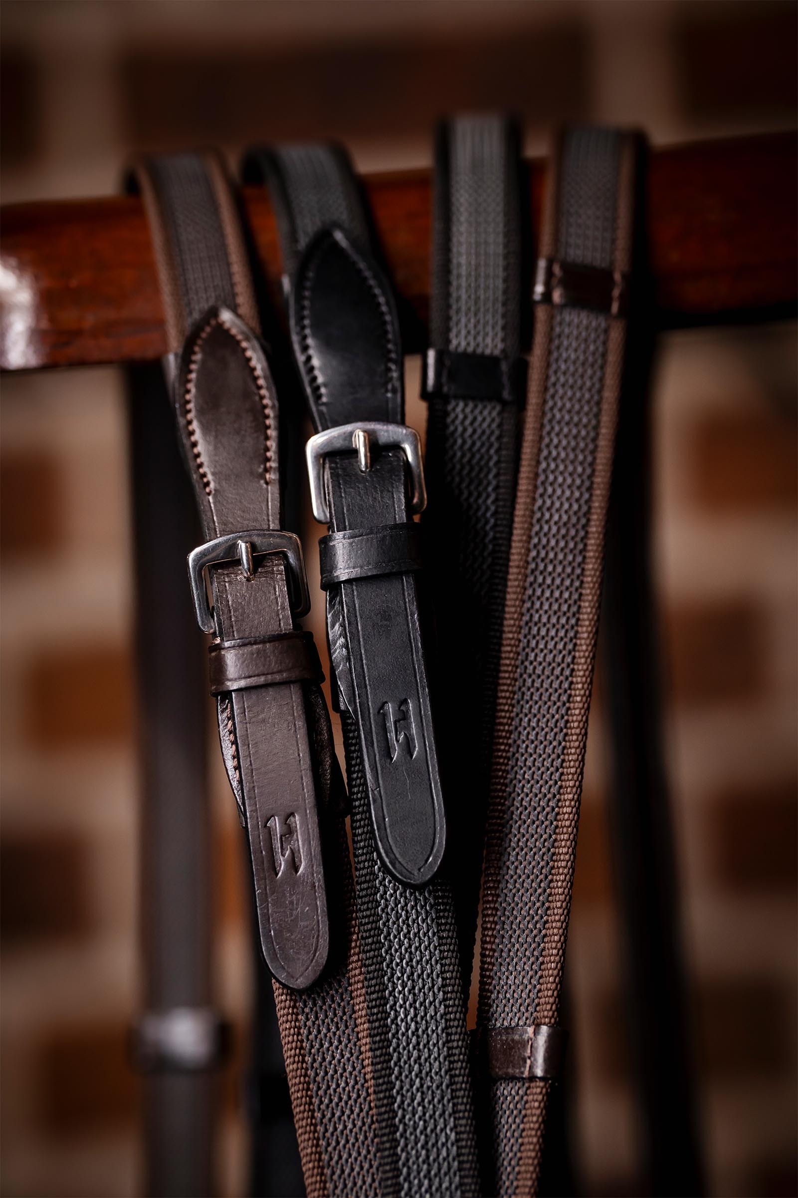 Horseware wodze kontynentalne z gumowym gripem