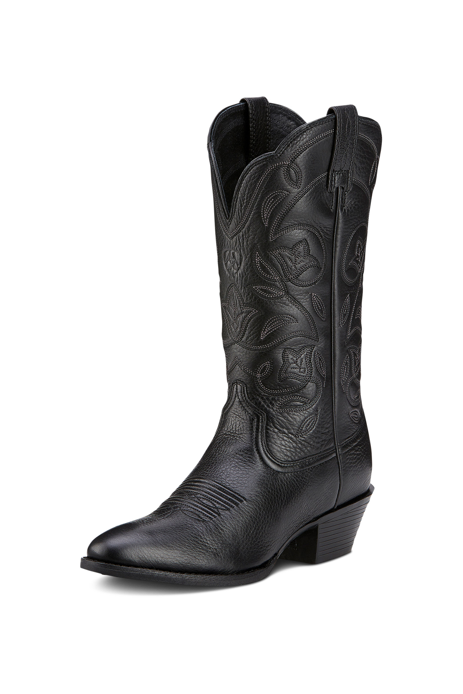 Black Deertan Ariat Heritage R Toe damskie buty westernowe