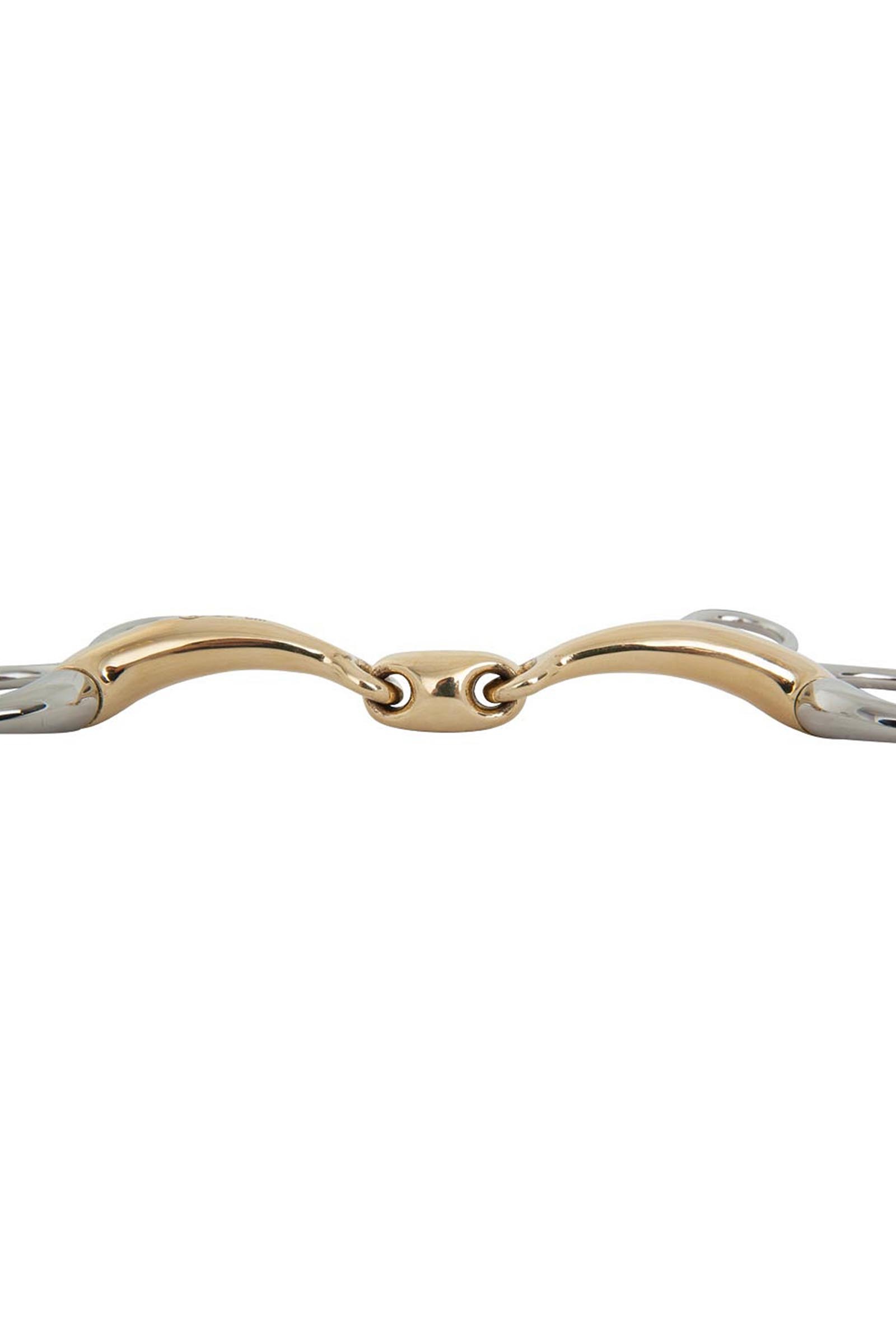 BR Soft Contact wędzidło Baucher, podwójnie łamane, 14 mm, czanki 110 mm