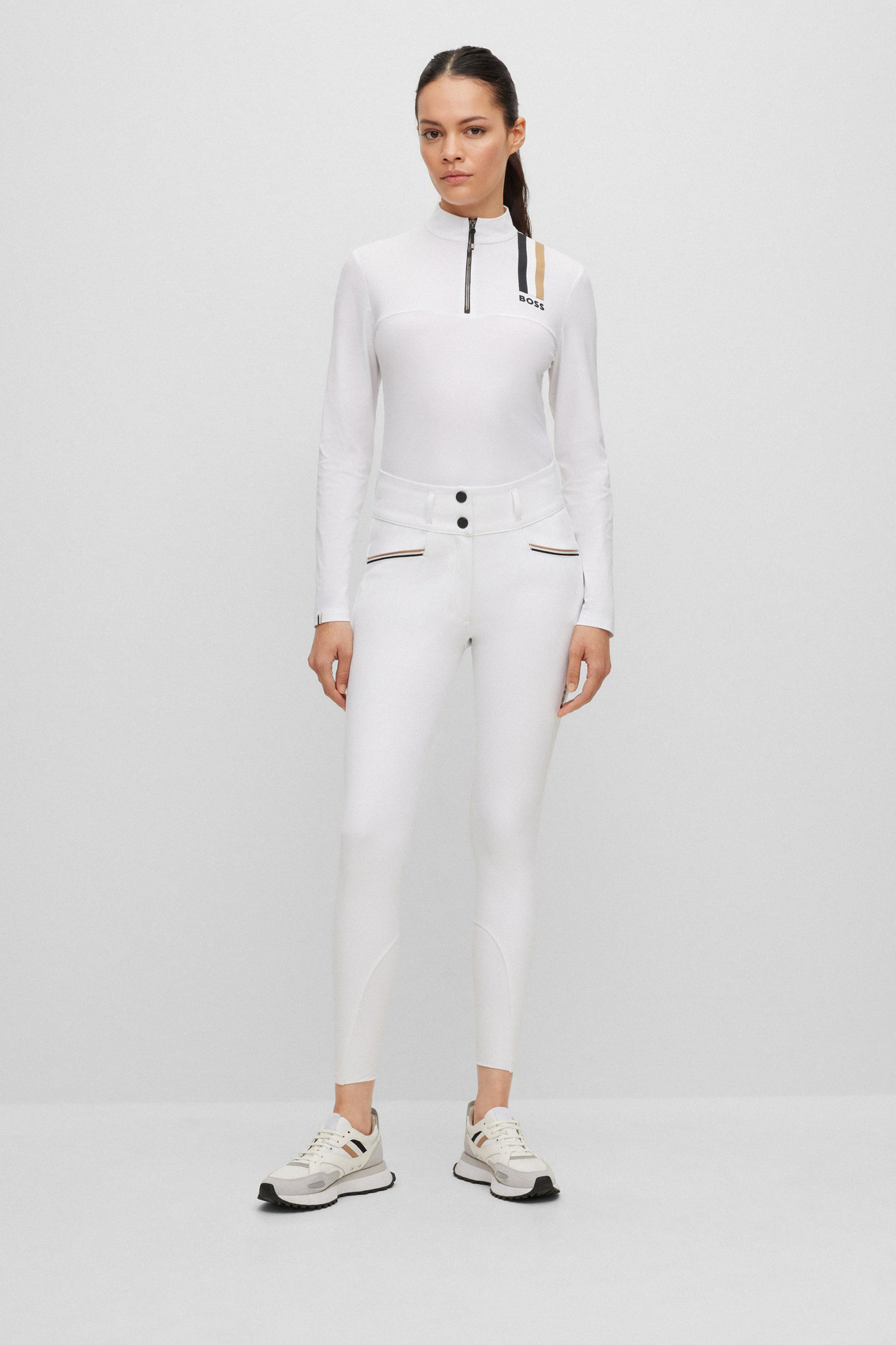 Boss Hailey Pełne Utrzymywanie Wysokie Spodnie z Wysokim Stanem