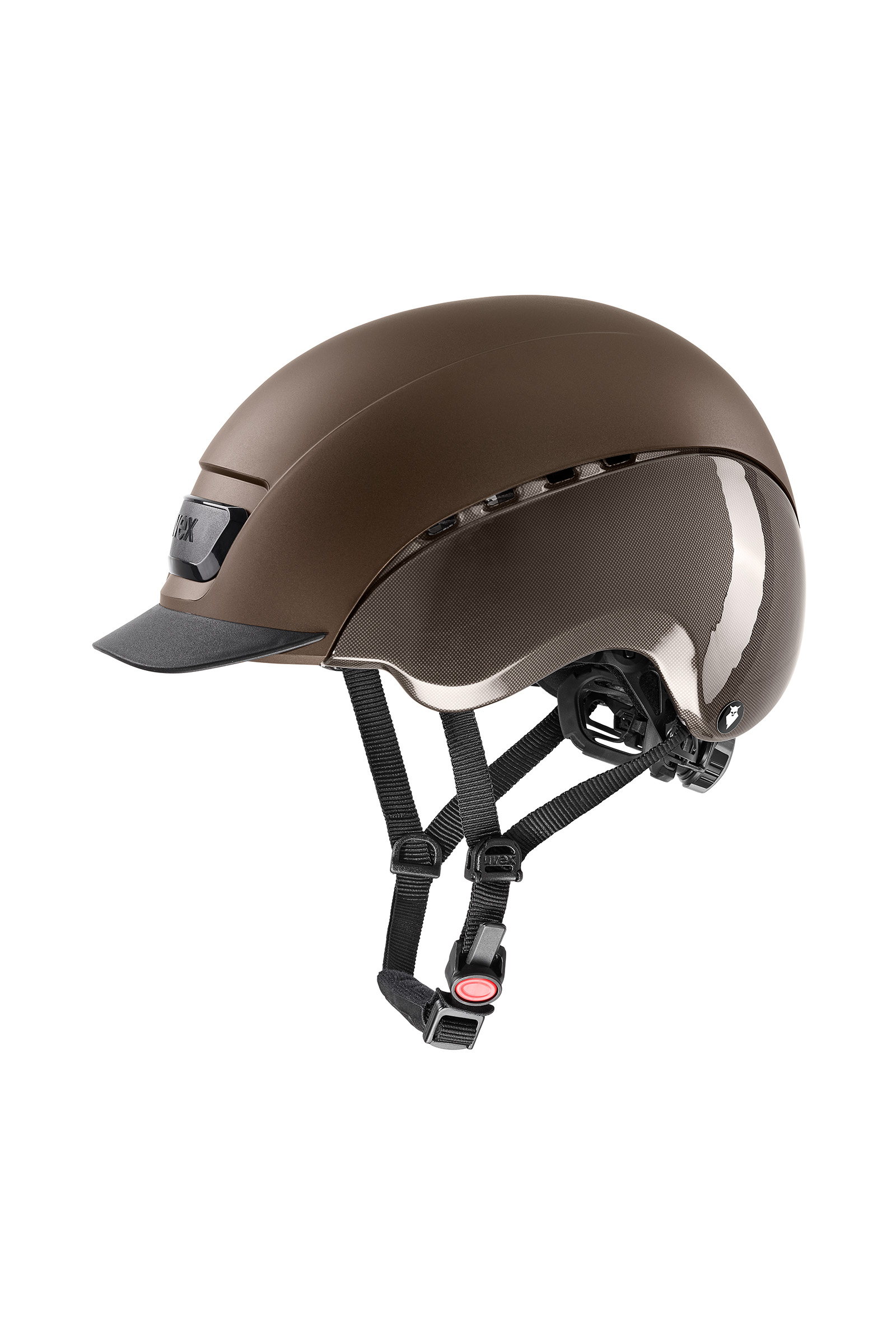 Dark Brown Kask jeździecki Uvex elexxion tocsen
