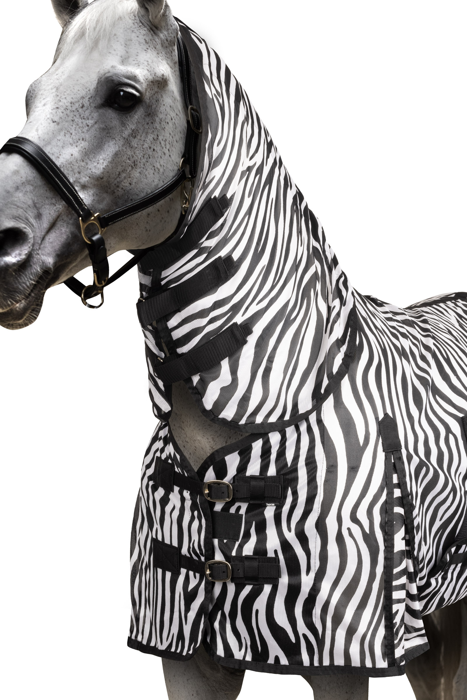 Horze Defender Pony  Derka z kapturem przeciwko owadom