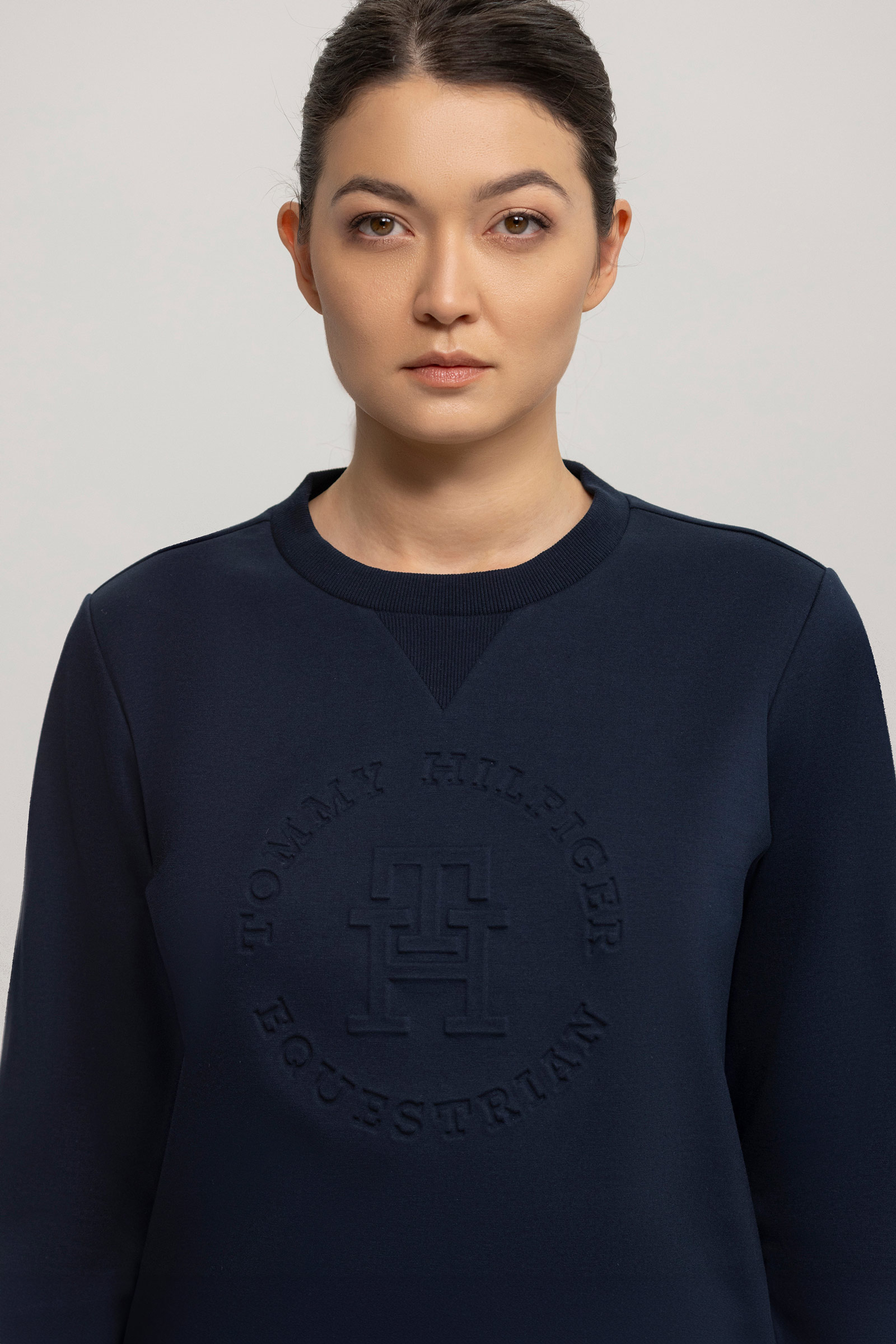 Tommy Hilfiger Equestrian Illinois damski sweter z graficznym nadrukiem