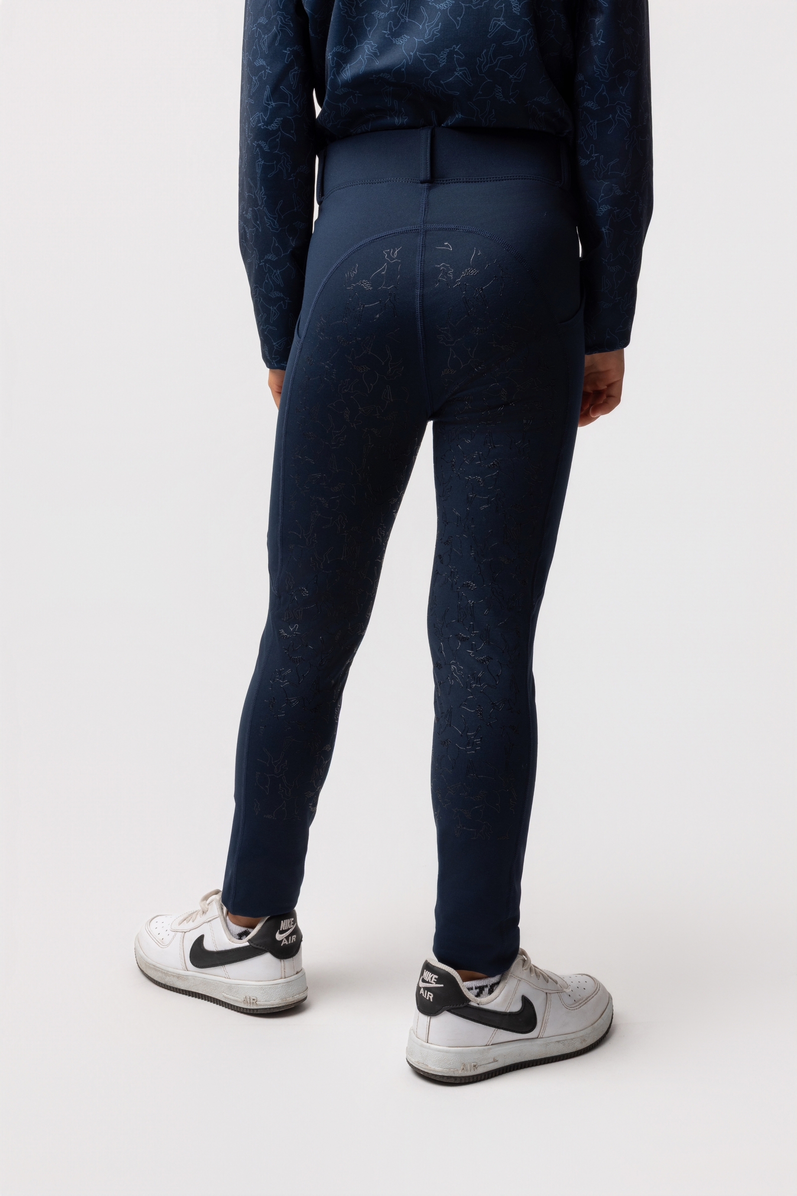 Horze Dea dziecięce termo bryczesy z pełnym lejem