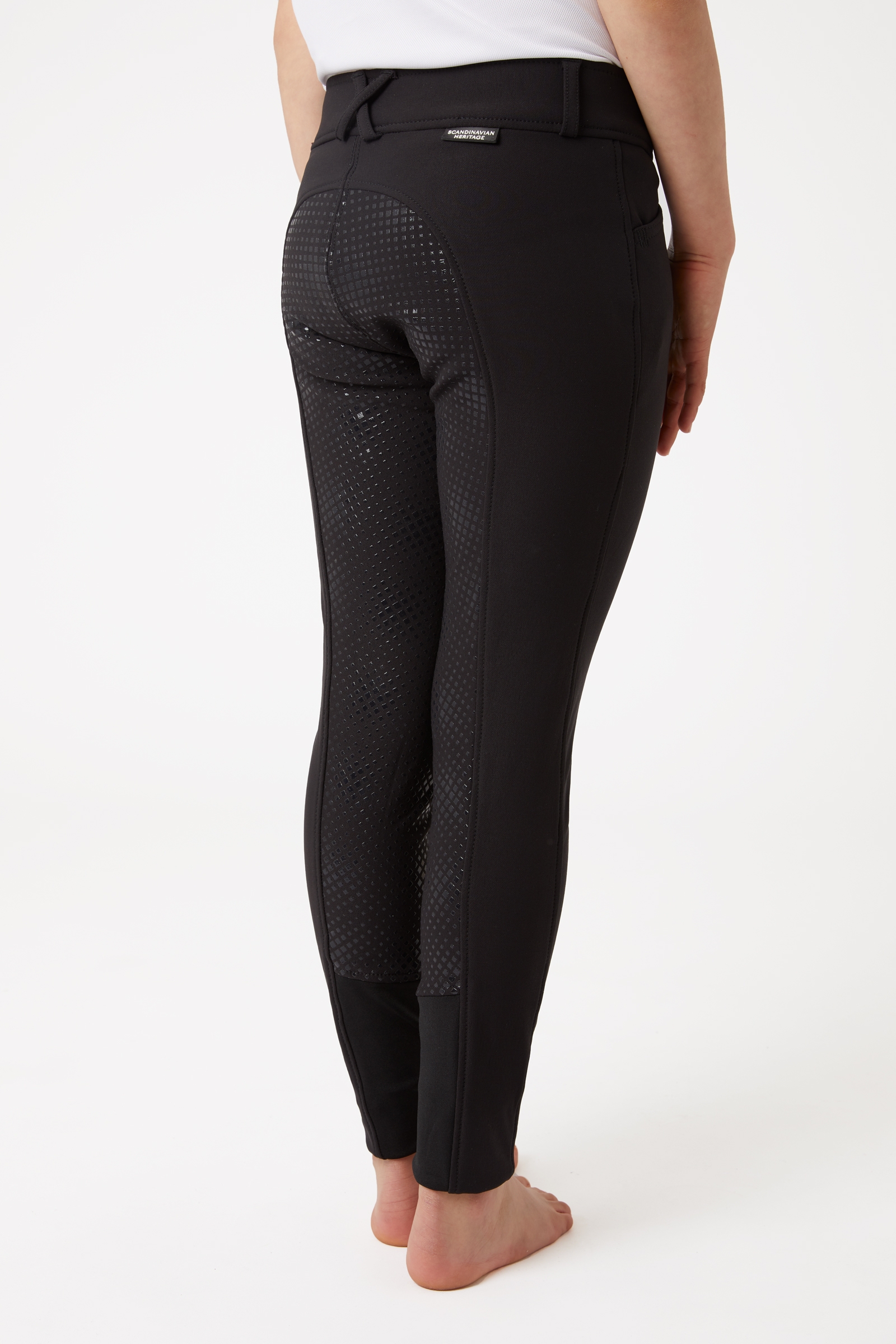 Horze Grand Prix dziecięce bryczesy z pełnym silikonowym lejem, UPF 50+