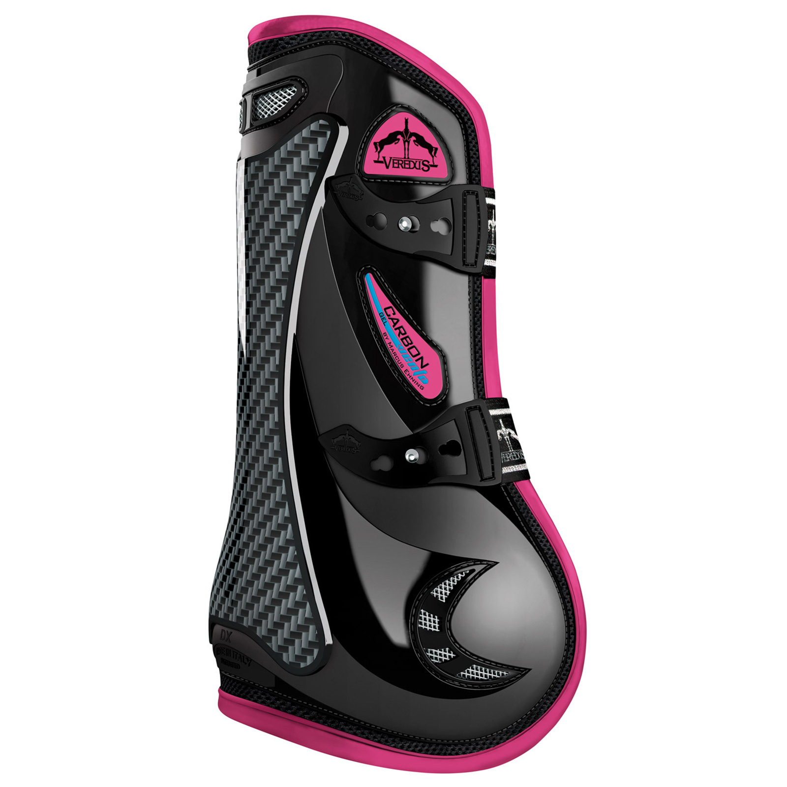 Black/Pink Veredus Carbon Gel Vento Kolorowy prz&oacute;d, osłona ścięgna