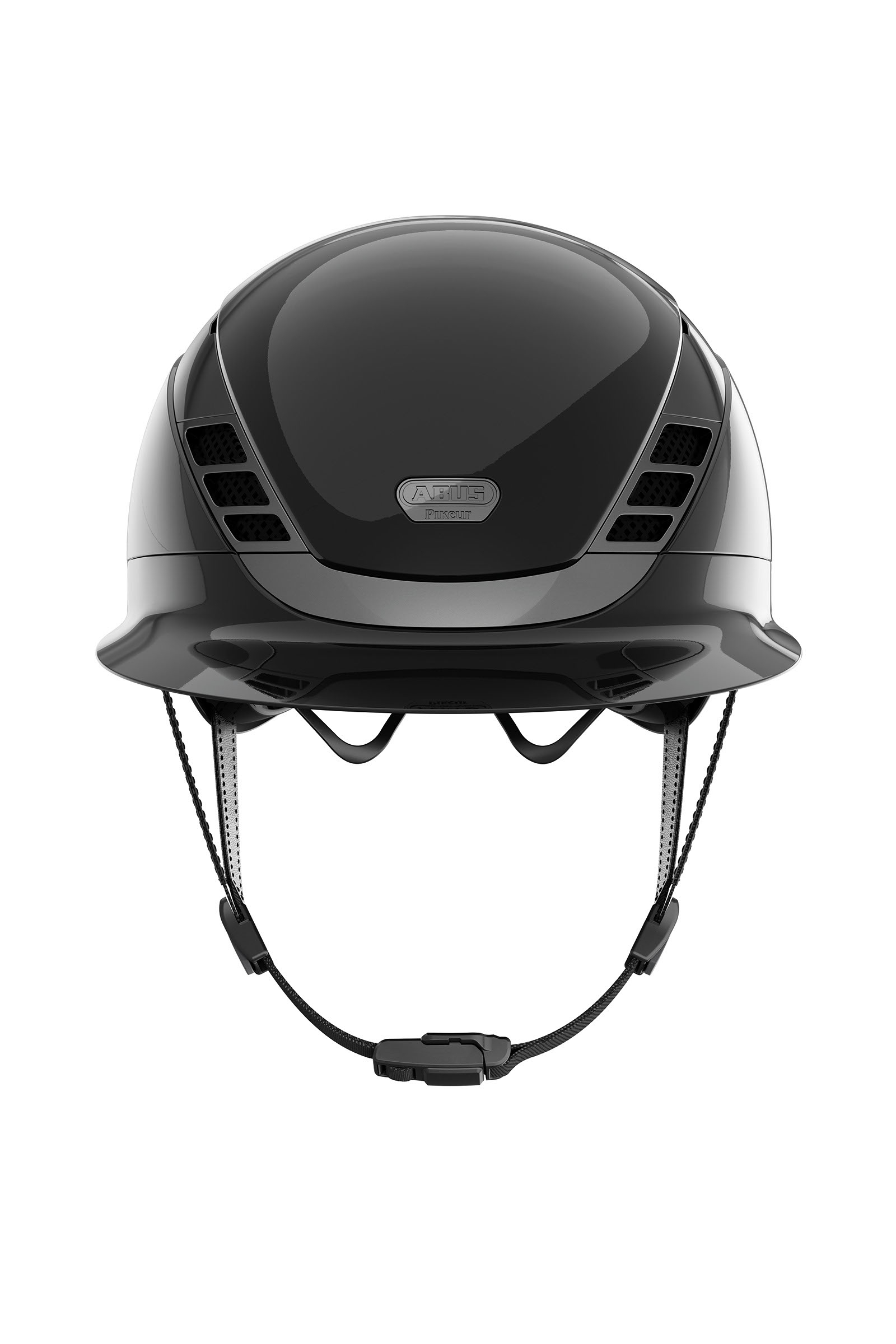 Abus Pikeur AirLuxe Chrome Kask jeździecki z długim daszkiem