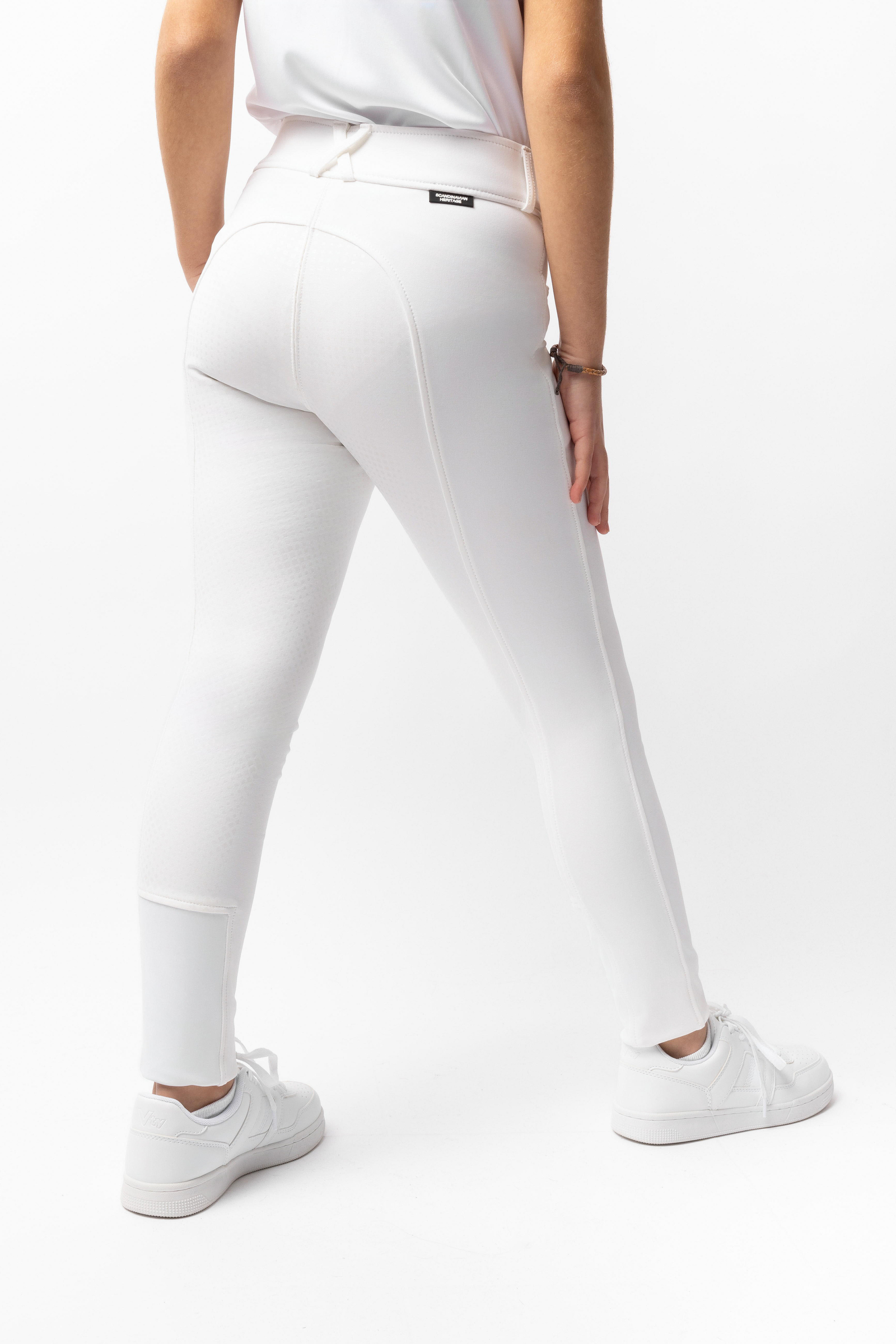 Horze Grand Prix dziecięce bryczesy z silikonowym pełnym lejem