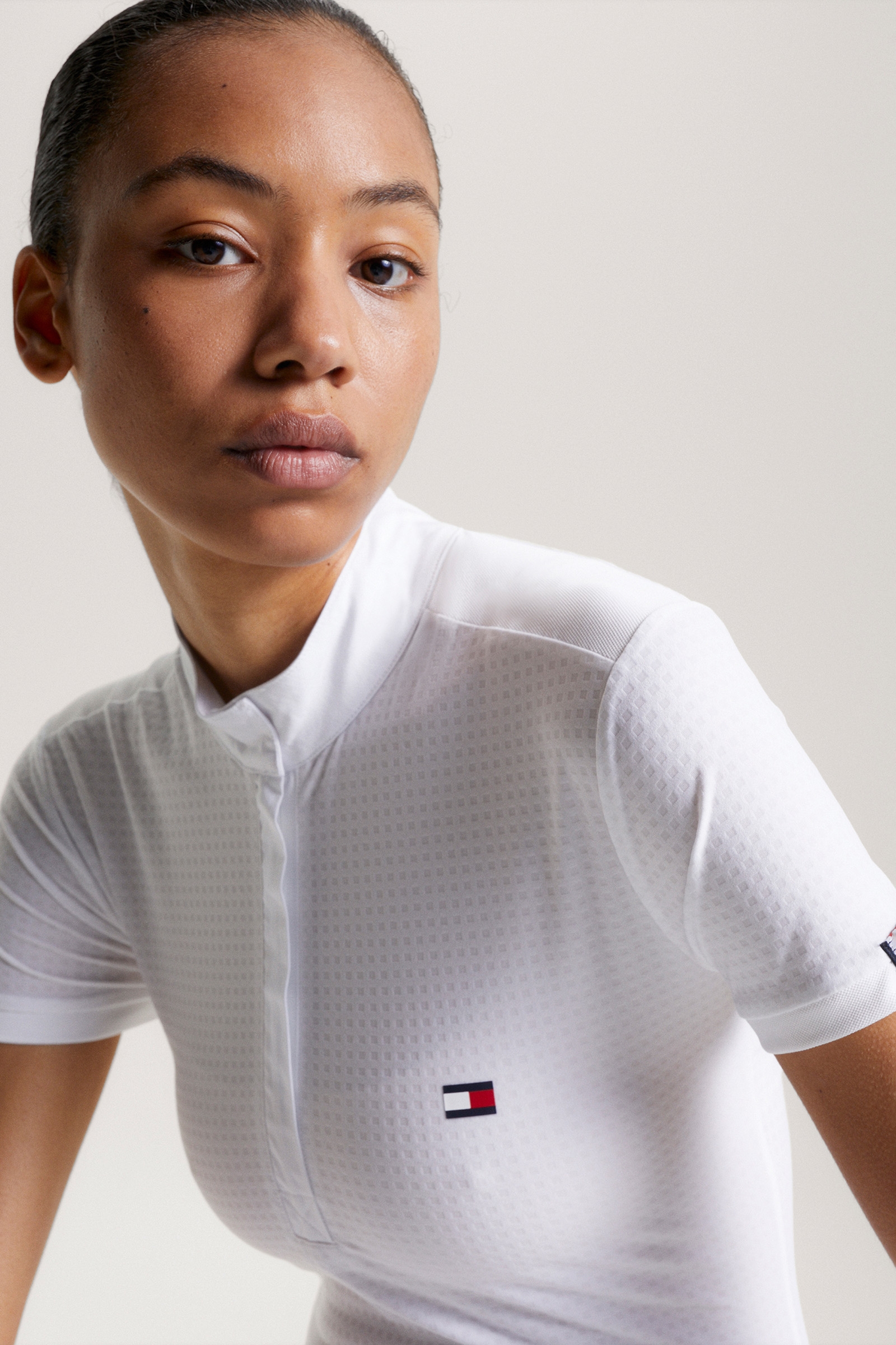 Tommy Hilfiger Equestrian Chelsea Chłodząca Koszulka Polo z kr&oacute;tkim rękawem i logo