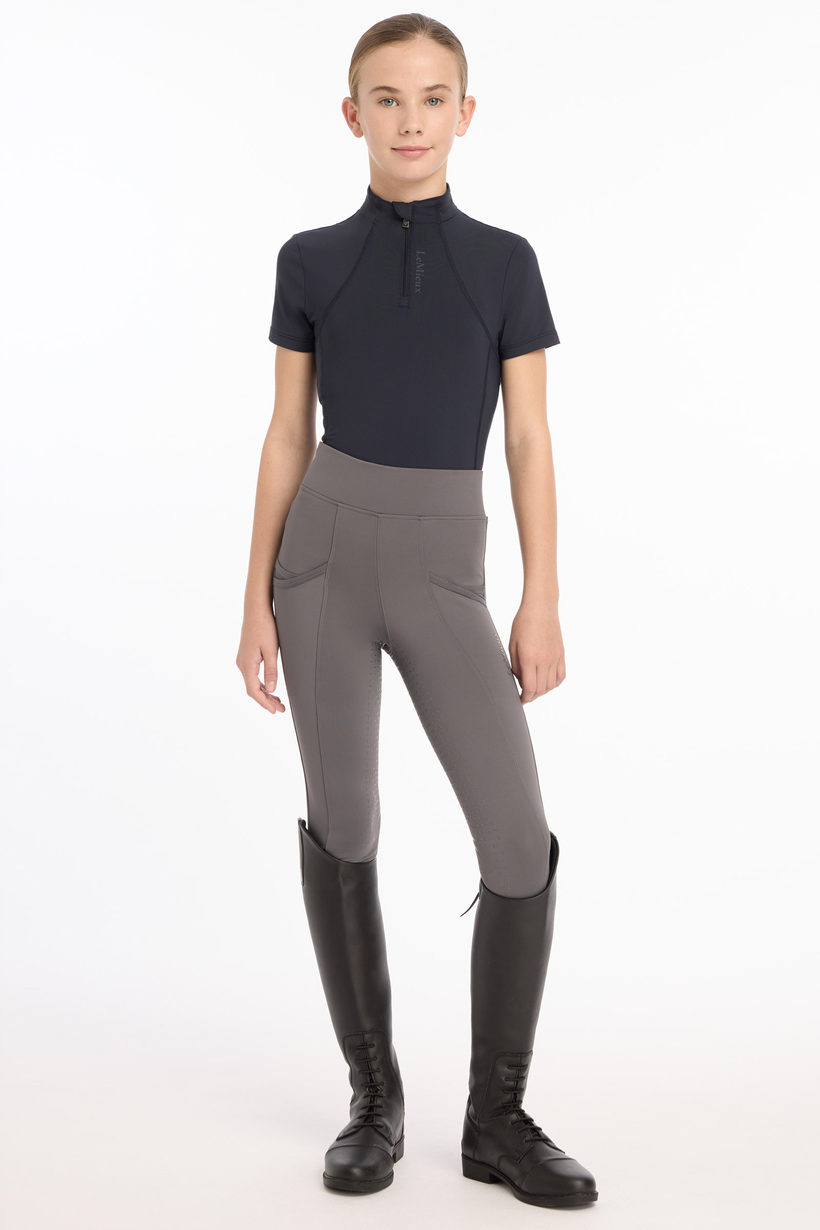 LeMieux krótki rękaw warstwa bazowa dla młodych jeźdźców