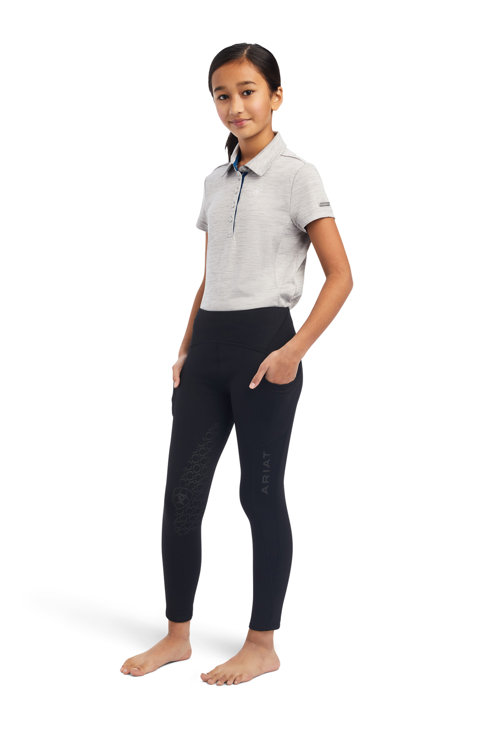Ariat Venture Thermal Dziecięce termiczne legginsy jeździeckie z p&oacute;łgripem