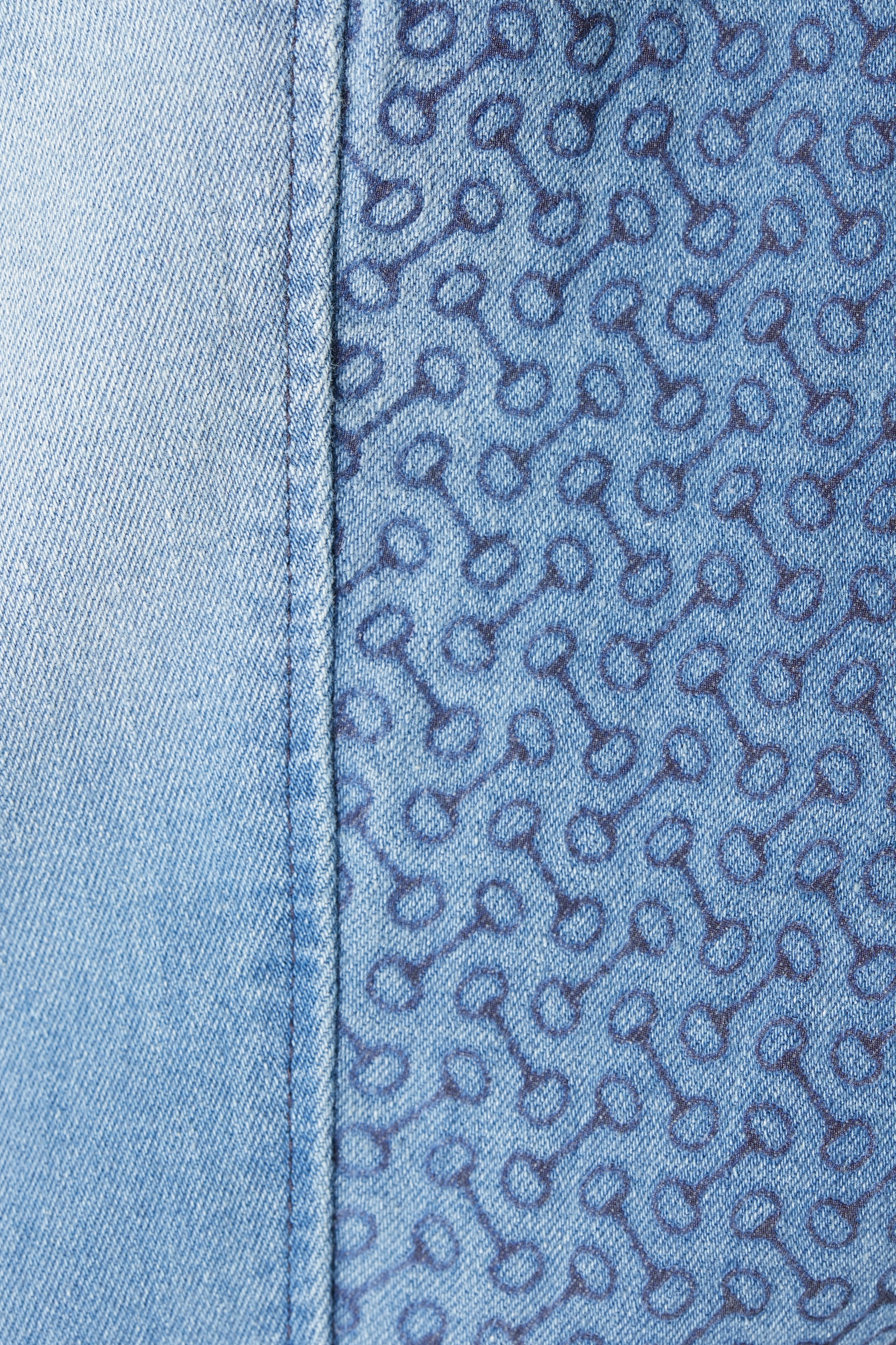 Bryczesy damskie jeansowe, z pełnym lejem silikonowym, z wysokim stanem Horze Kaia