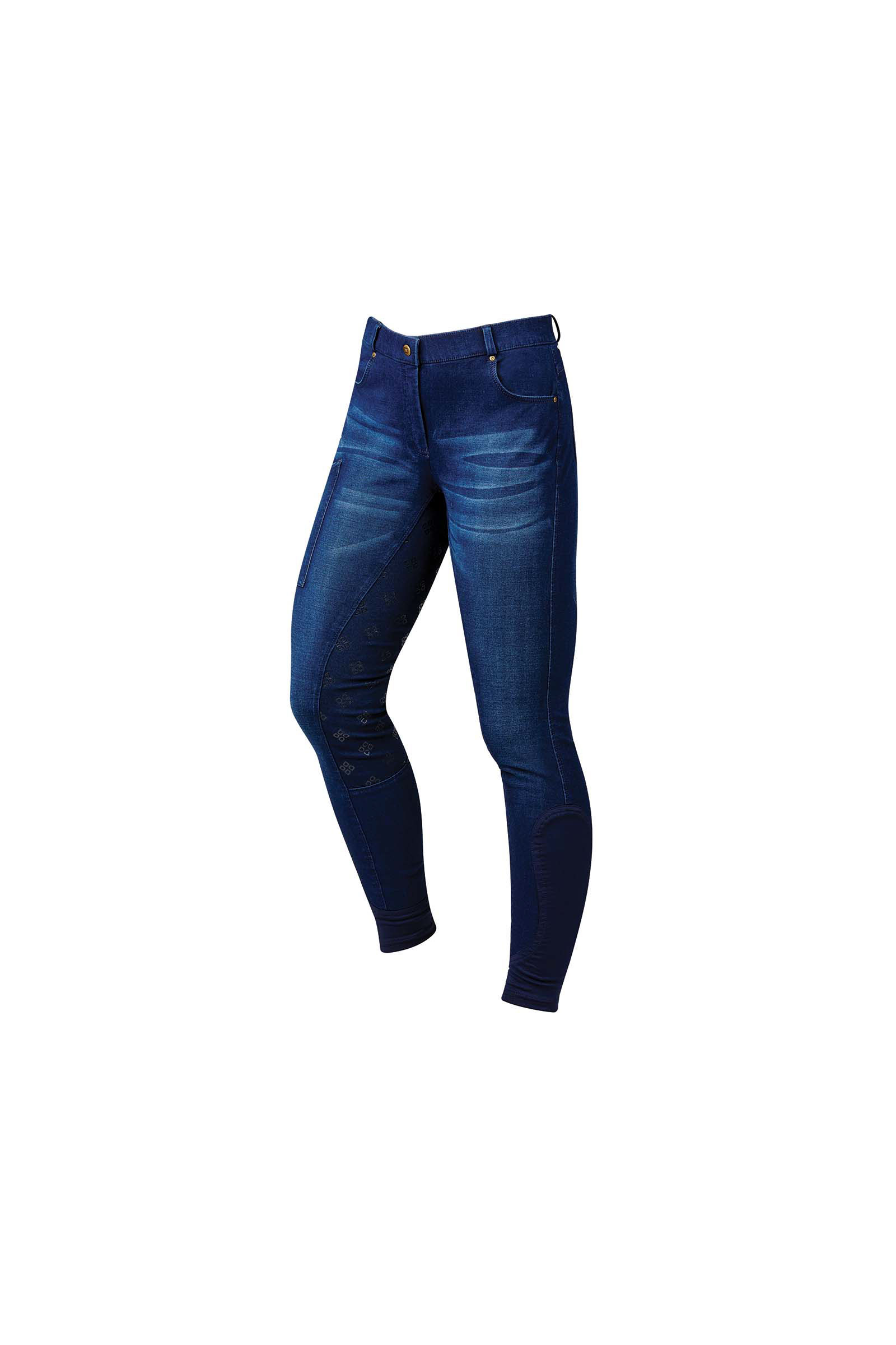 Dublin Shona Damskie bryczesy denimowe z pełnym lejem silikonowym