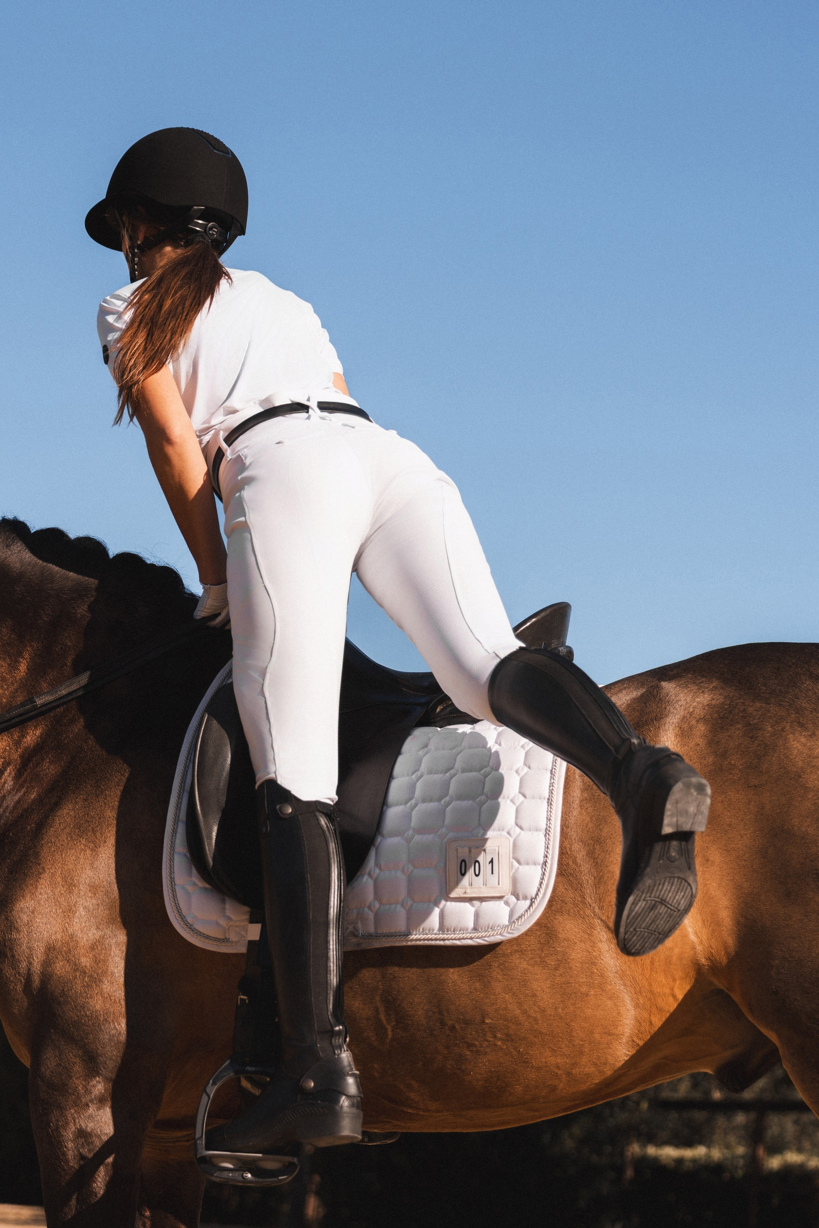 Horze Leonie damskie bryczesy z pełnym silikonowym lejem UPF 40+