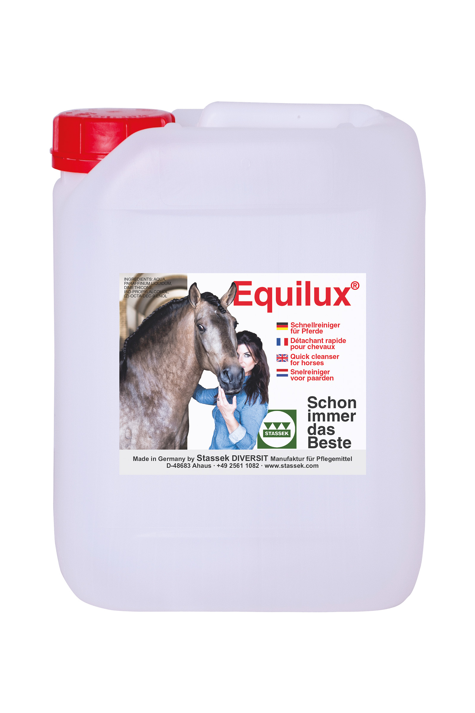Stassek Equilux Quick Cleanser dla koni Kanister, 5 litrów