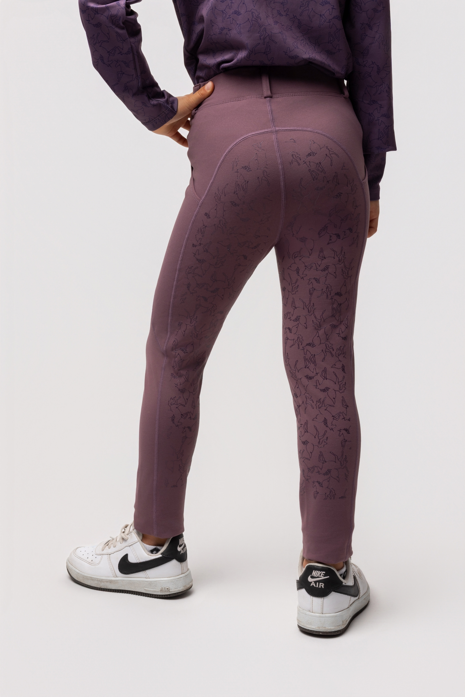 Horze Dea dziecięce termo bryczesy z pełnym lejem