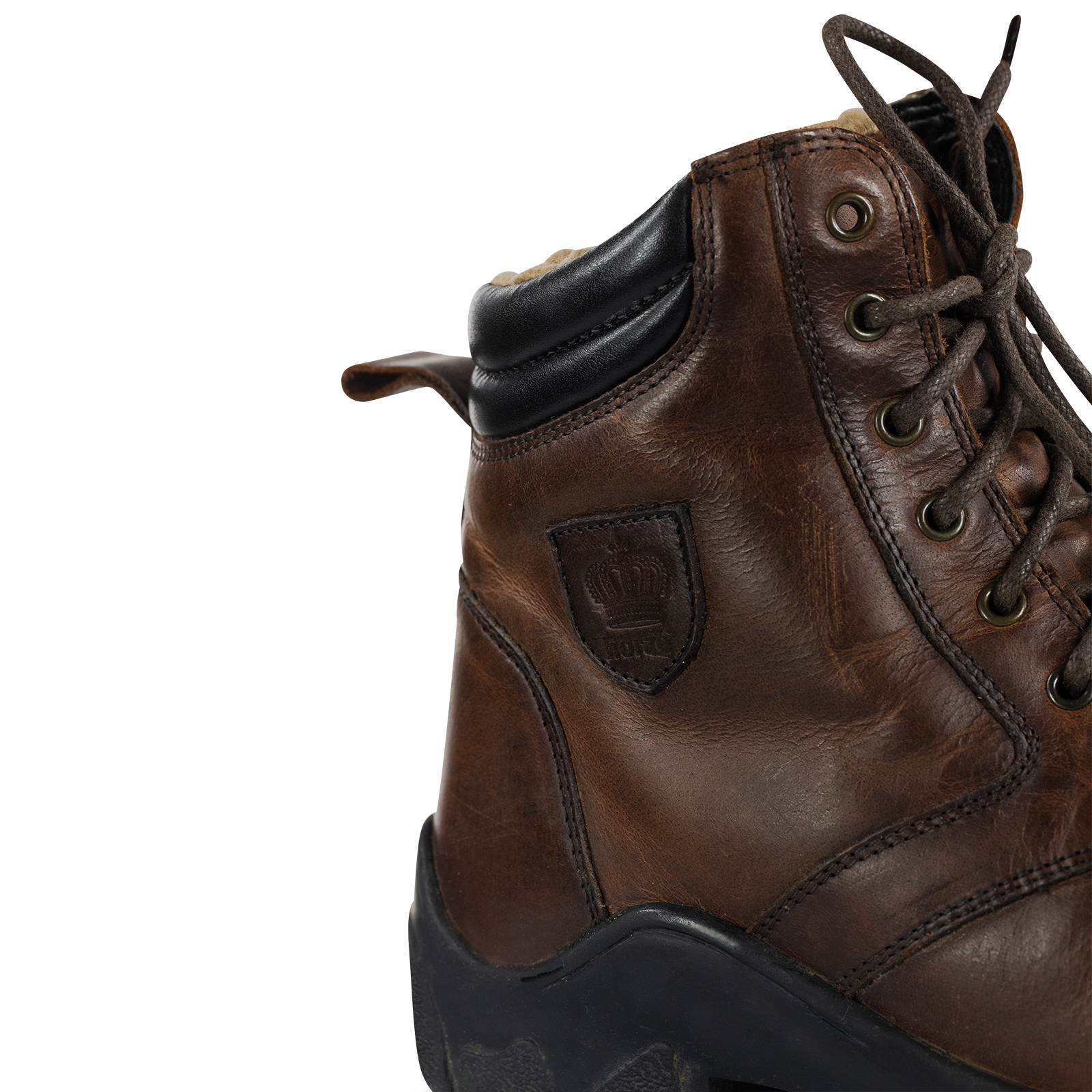 Sztyblety jodhpur damskie zimowe, sk&oacute;rzane Horze Chamonix