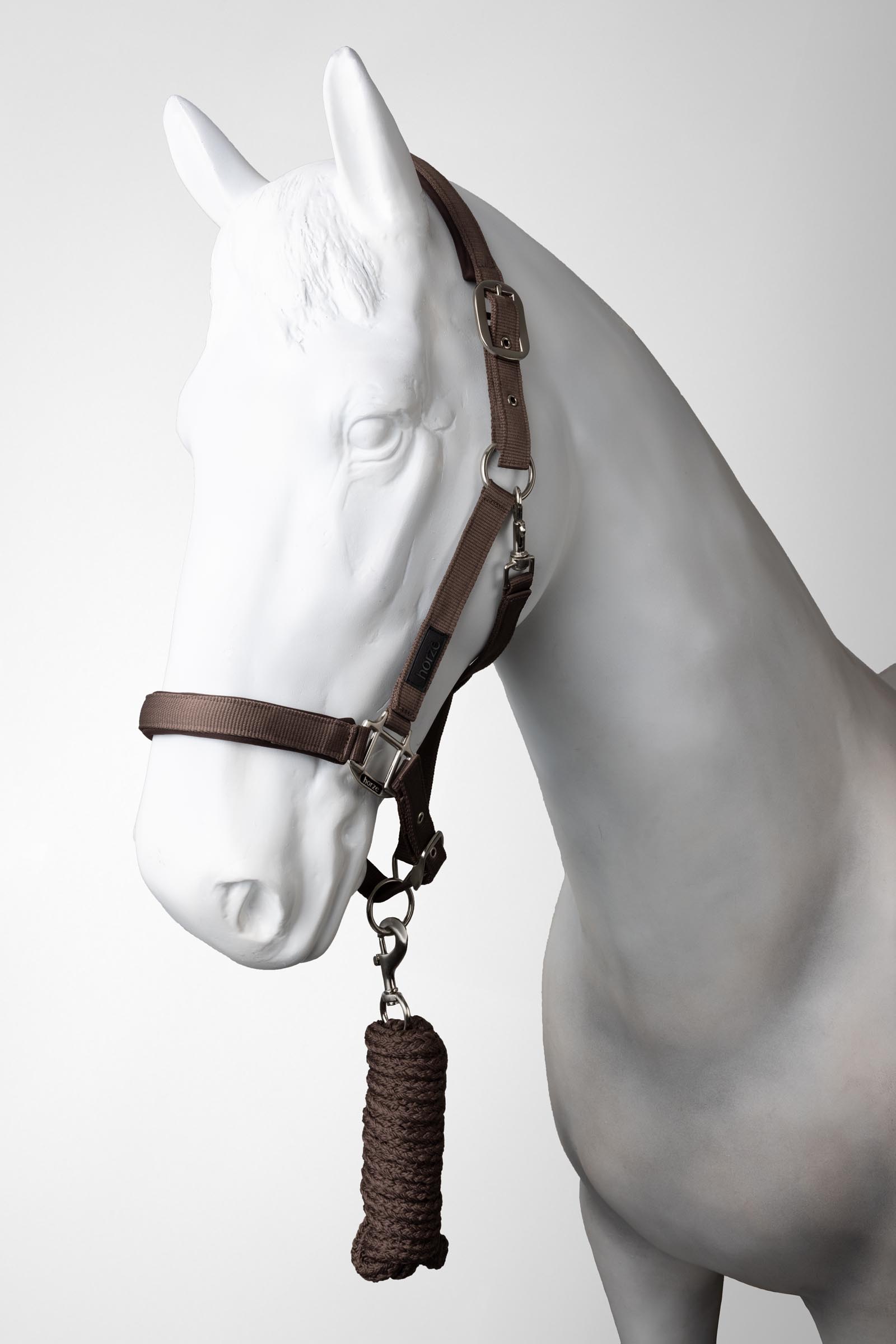 Coffee Quartz Horze Lucca kantar & uwiąz set