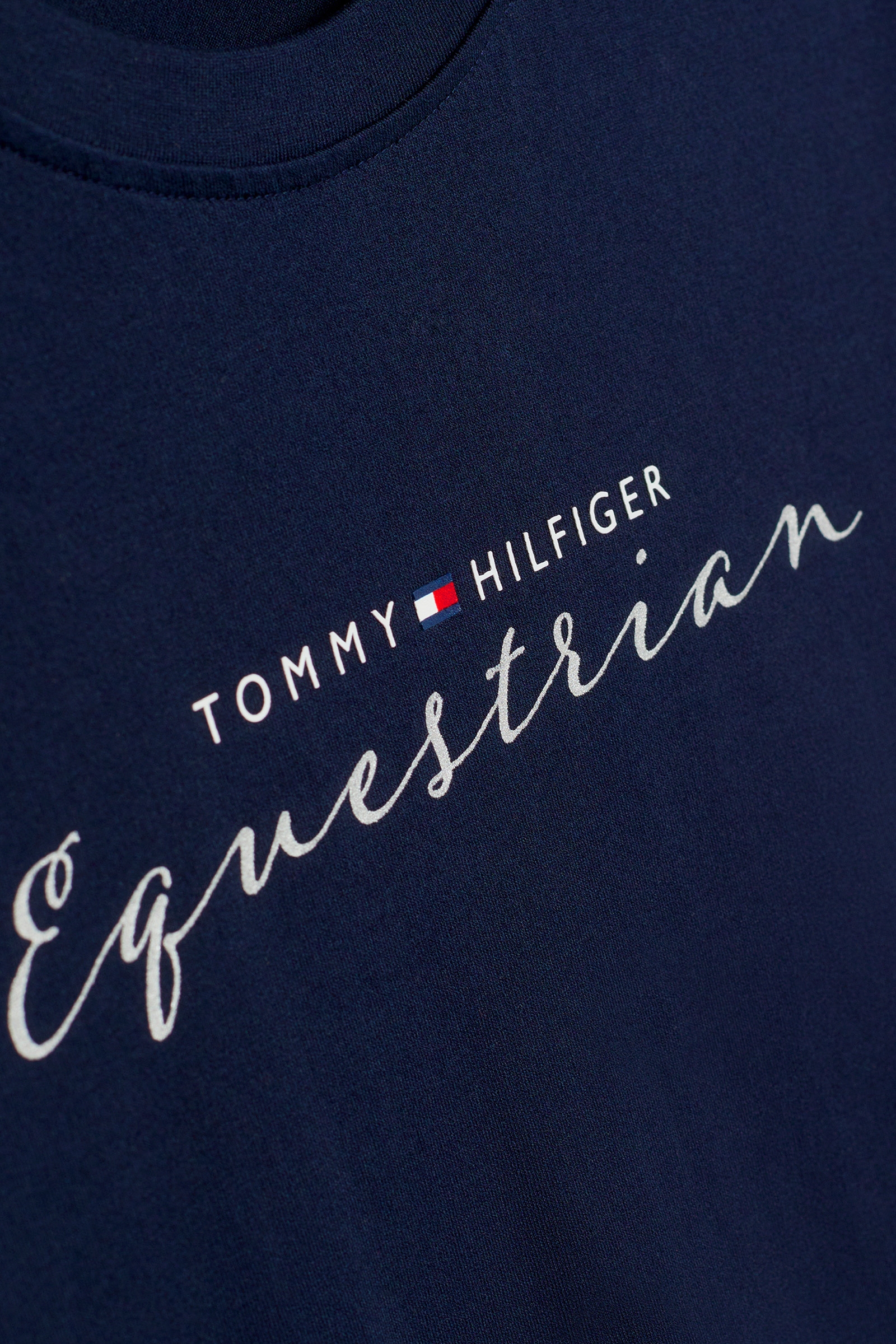 Koszulka Tommy Hilfiger Equestrian Brooklyn z krótkim rękawem i motywem