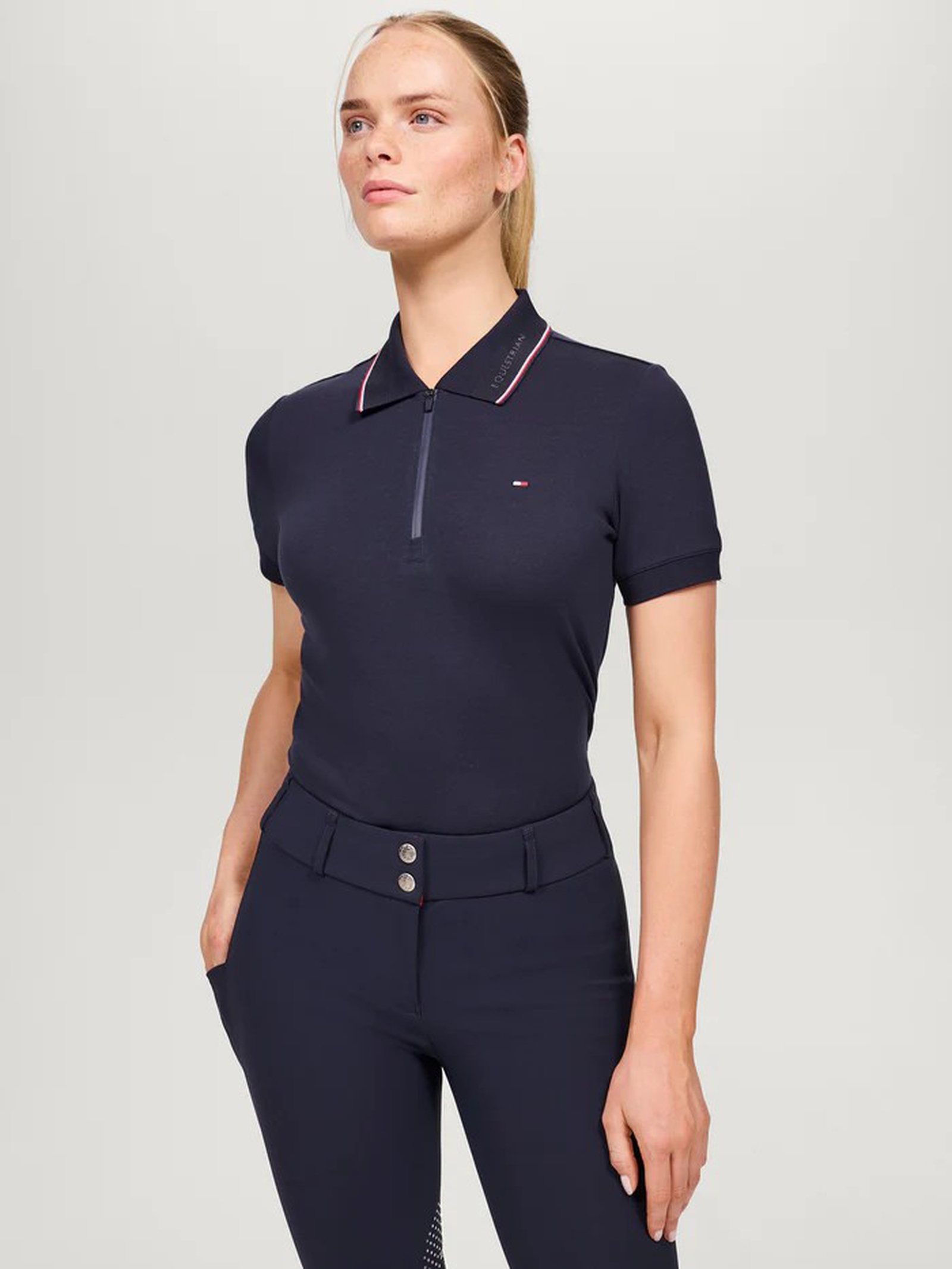 Tommy Hilfiger Equestrian Camden damska koszulka polo na zamek