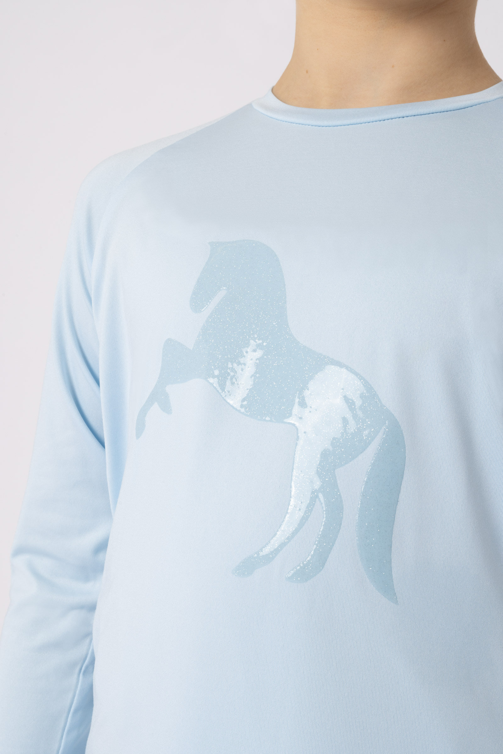 Techniczny longsleeve dziecięcy Horze Flora