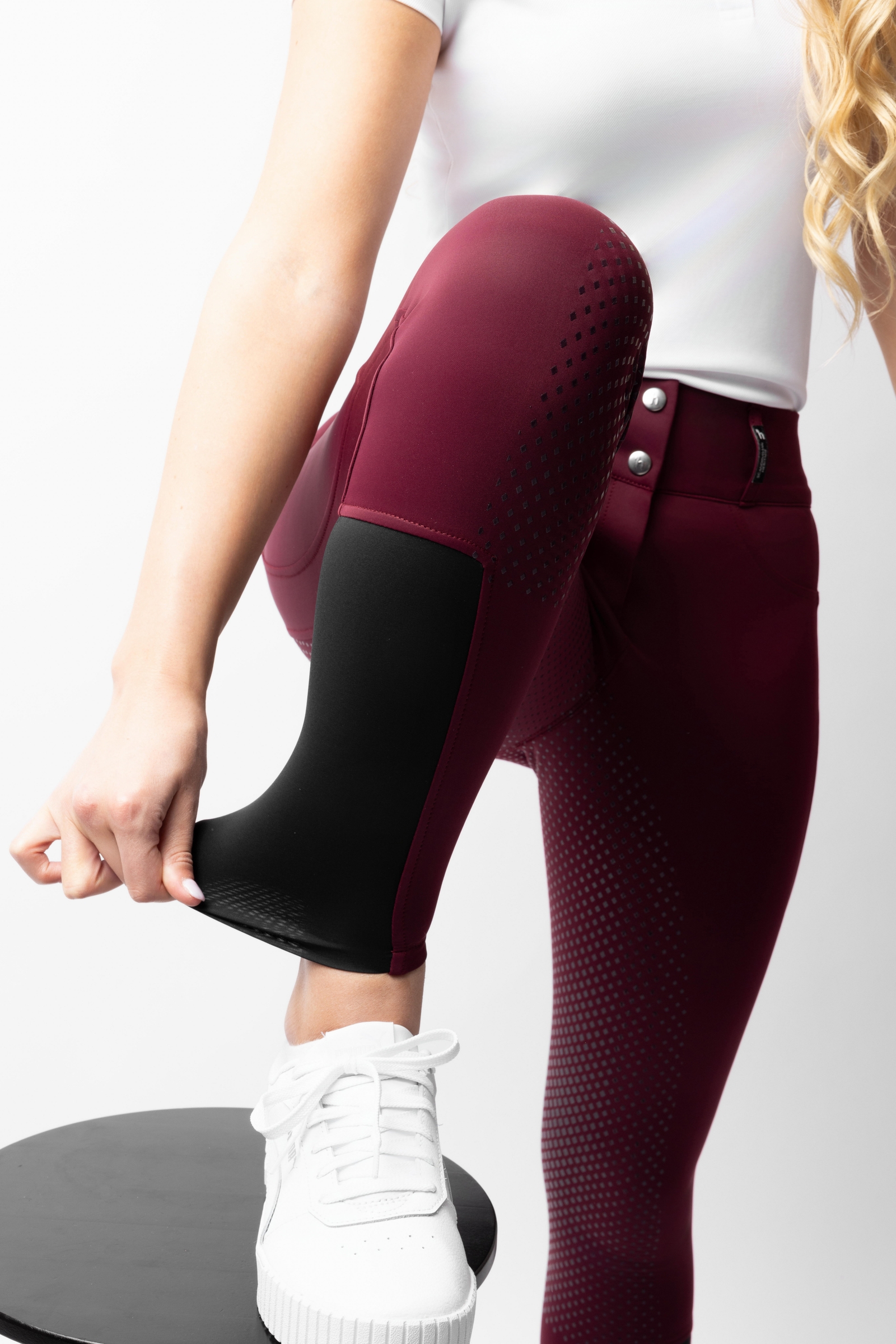 Horze Evelyn damskie bryczesy full grip UPF 50+