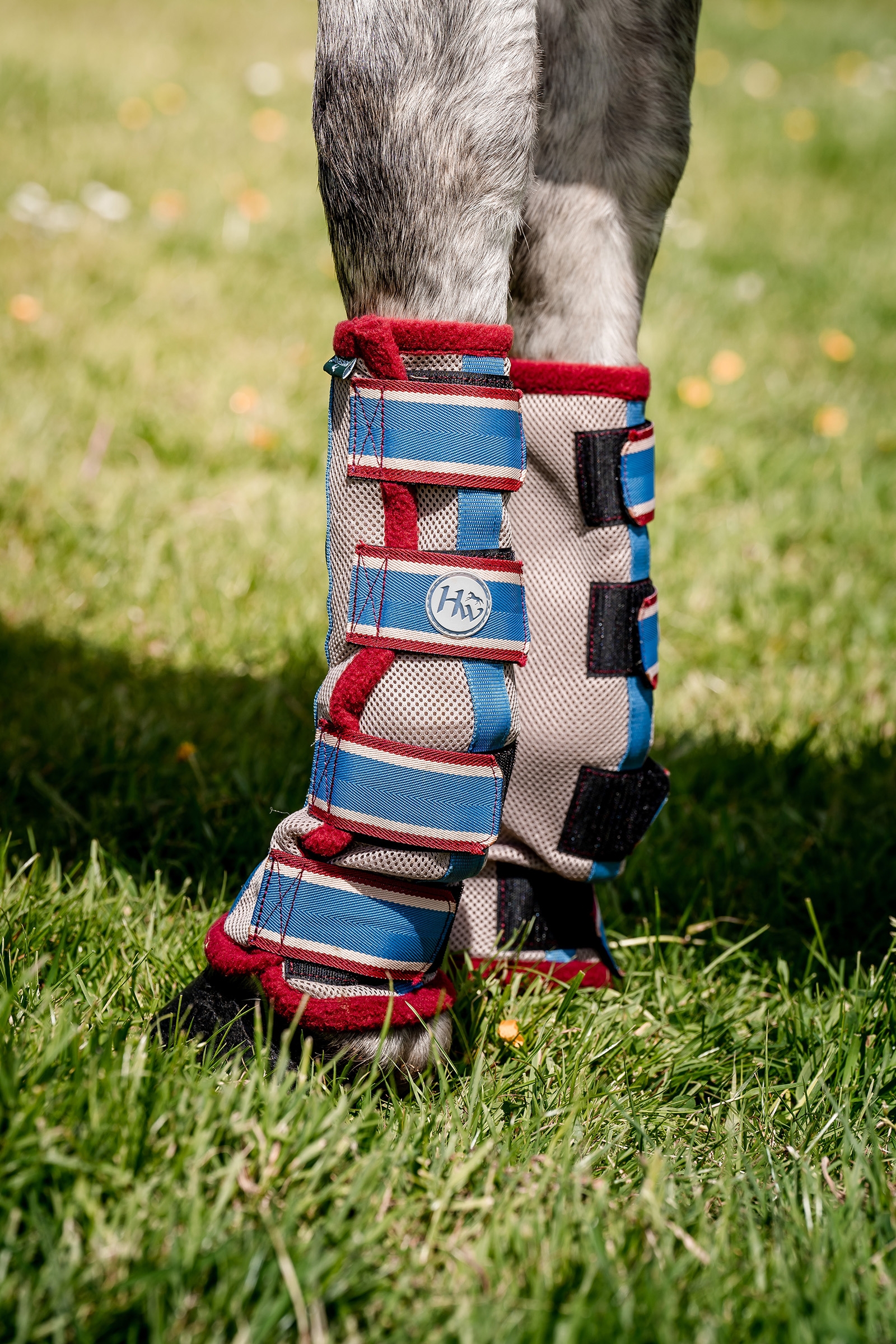 Oatmeal Brown/ Red Horseware przeciw muchom ochraniacze