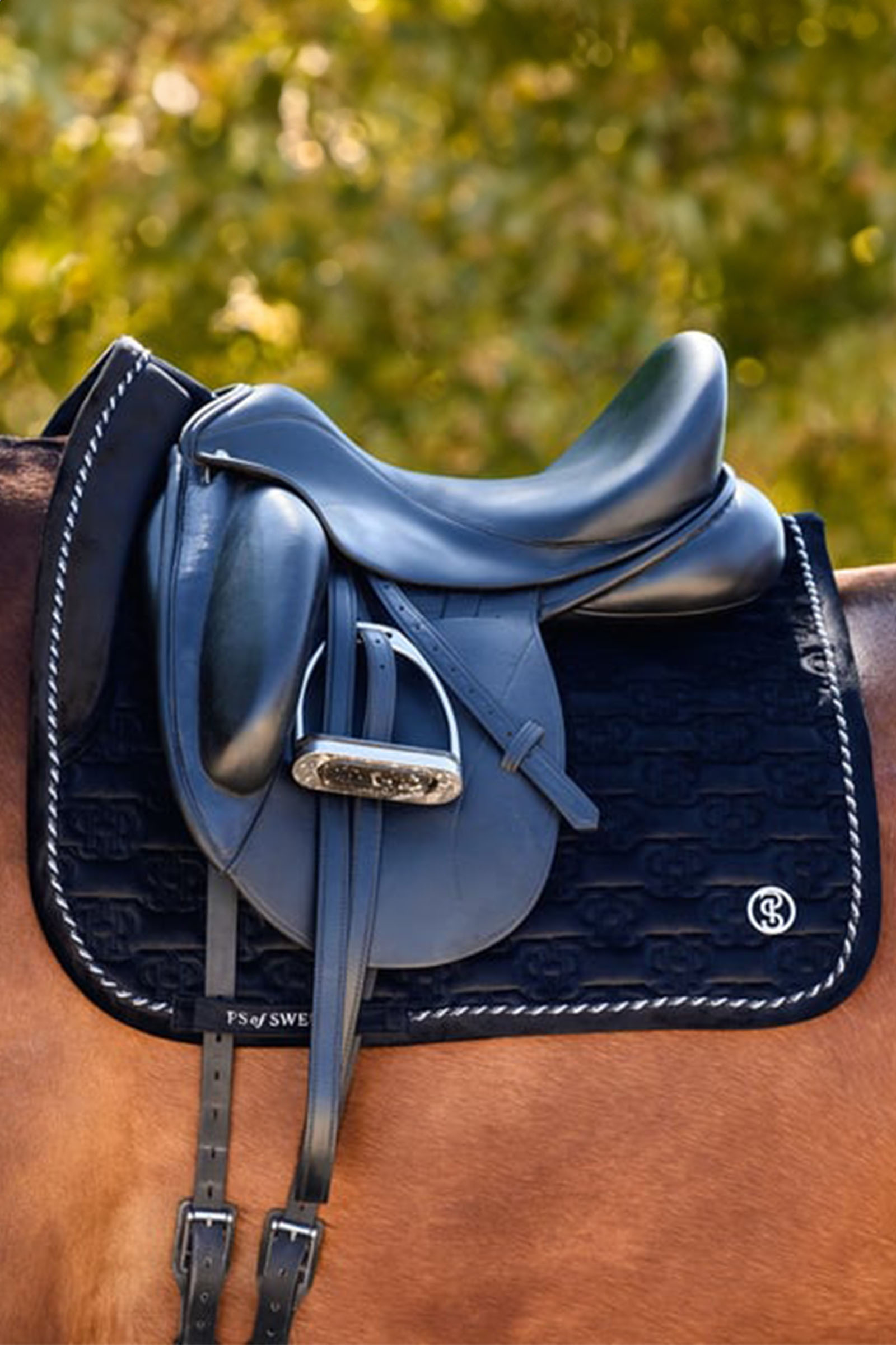 PS of Sweden czapraki Velvet Monogram ujeżdżeniowa